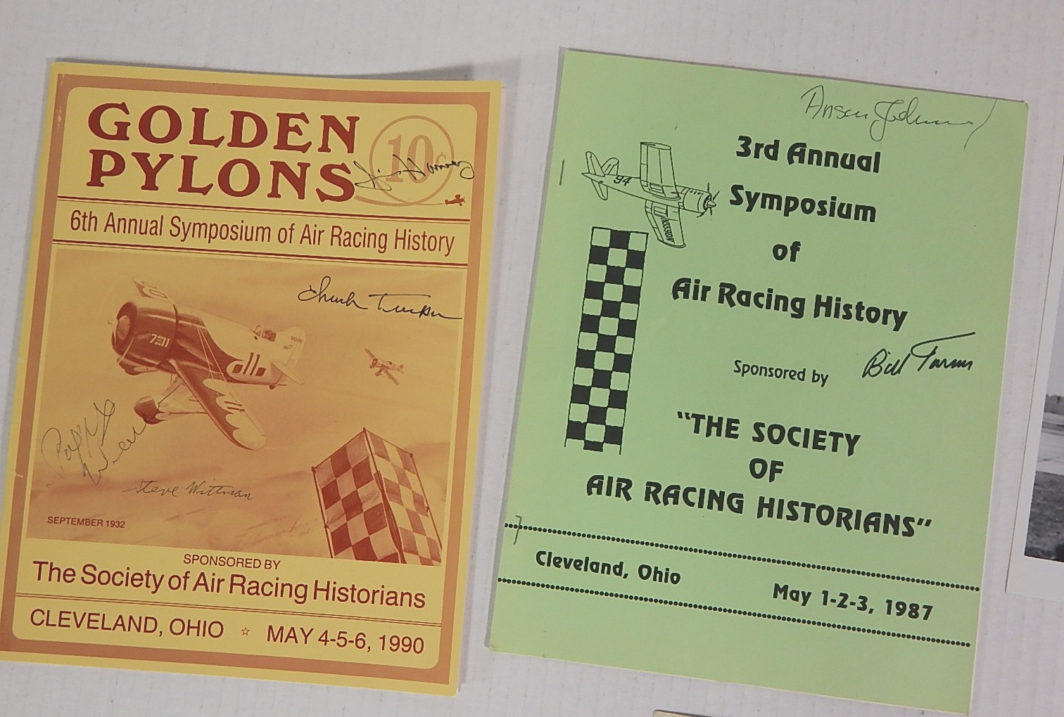 Vintage Aviation Ephemera and Signature Lot