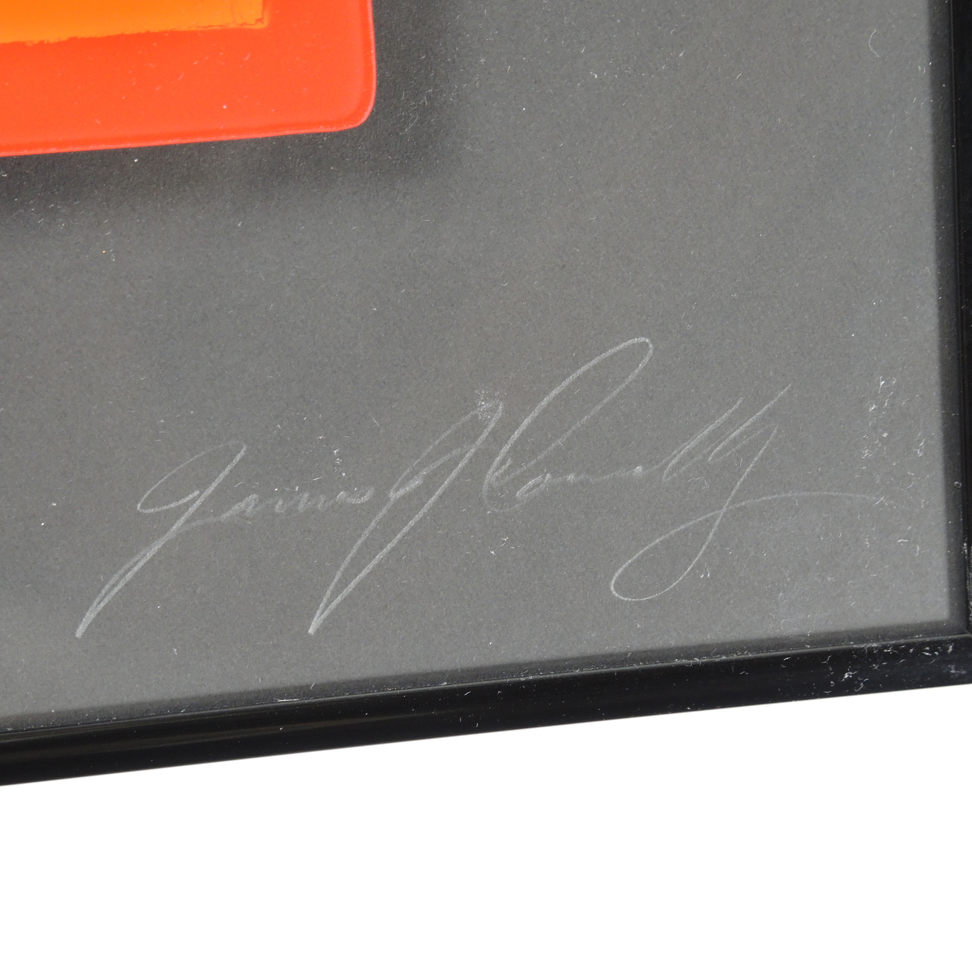 Original Signed Glass Relief "Love" Art Piece by James Connolly