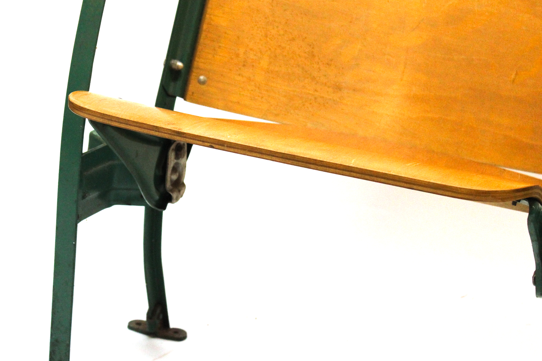 Pair of Vintage Wooden Stadium Seats