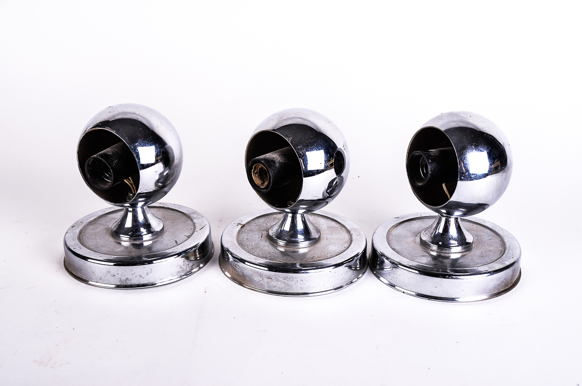 Vintage Chrome Light Fixtures