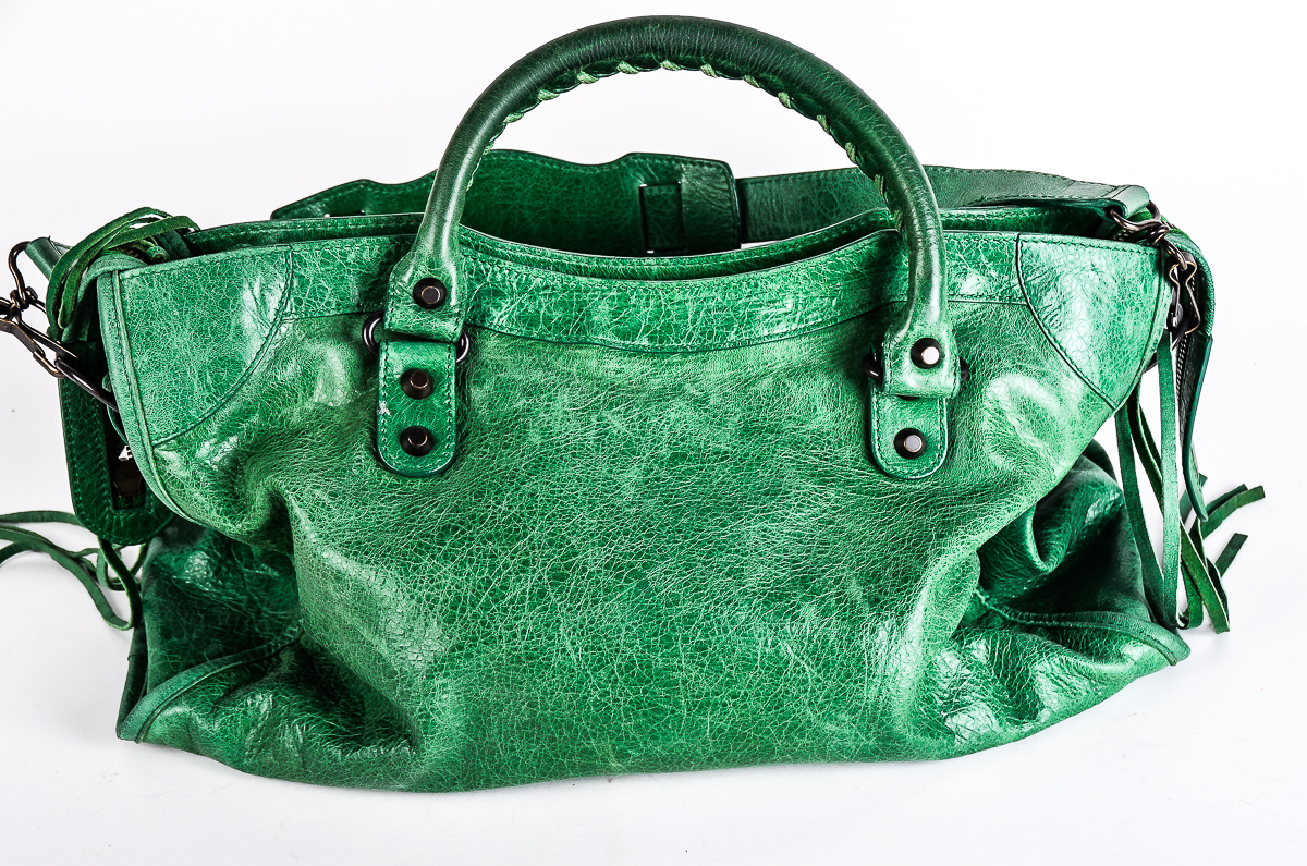 Balenciaga Classic City Handbag and Wallet in Green