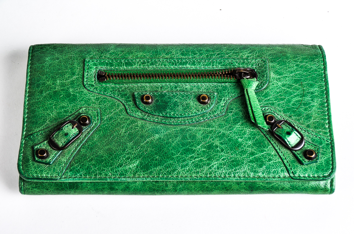 Balenciaga Classic City Handbag and Wallet in Green