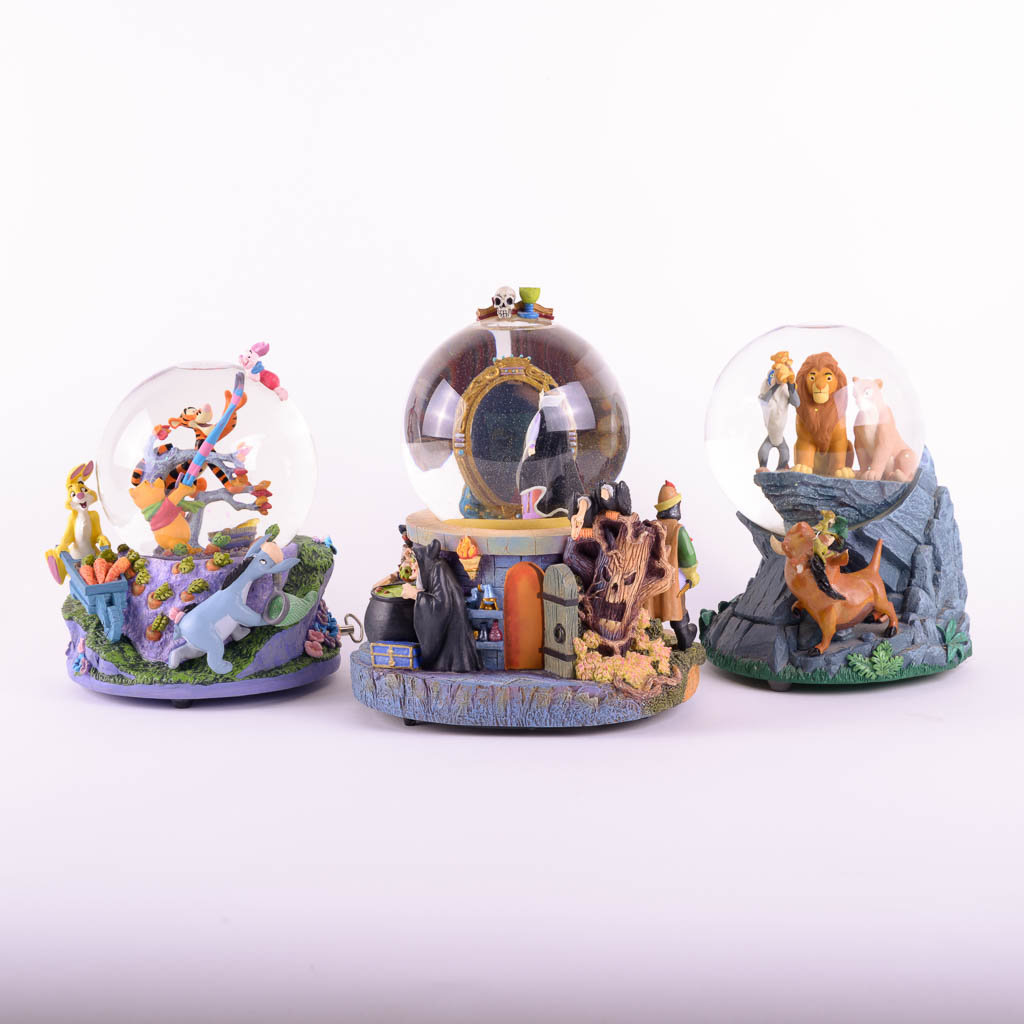 Disney Theme Musical Snow Globes