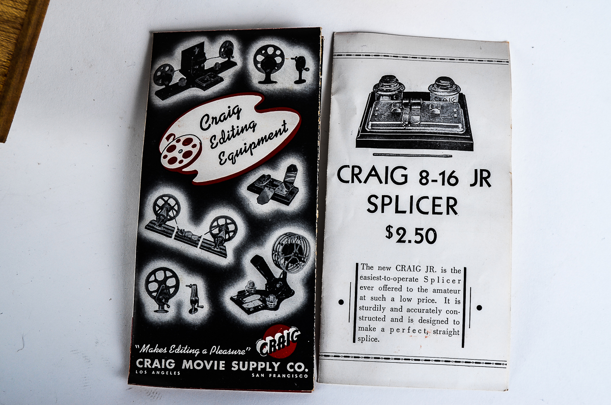Vintage Craig 8-16 mm Film Junior Splicer