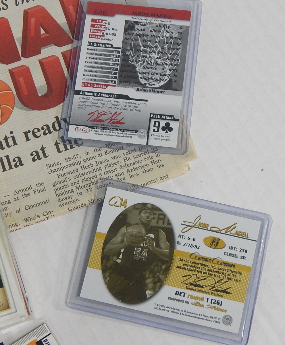 University of Cincinnati Basketball Memorabilia