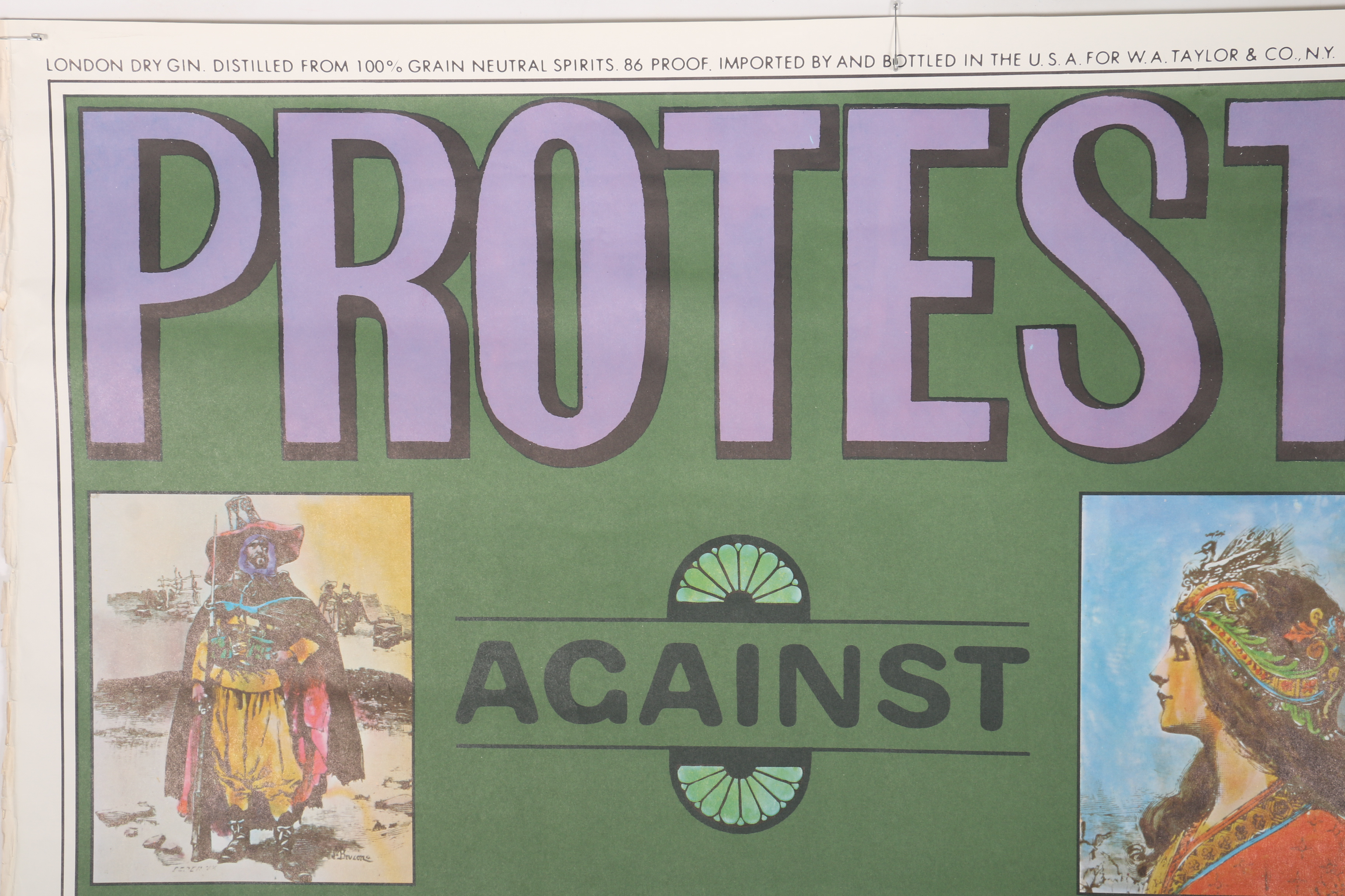 Vintage Booths House of Lords Gin Advertising Poster