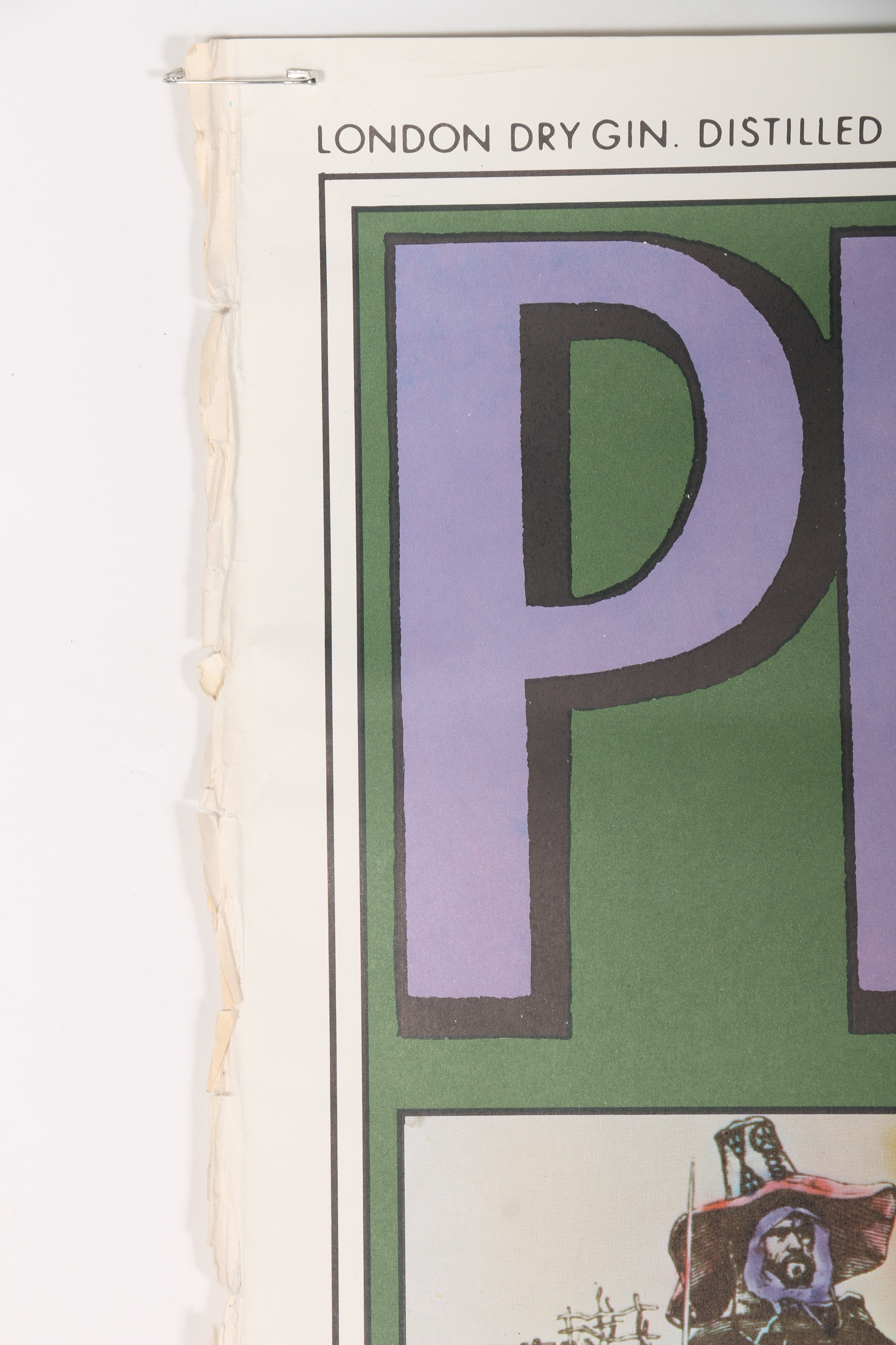 Vintage Booths House of Lords Gin Advertising Poster