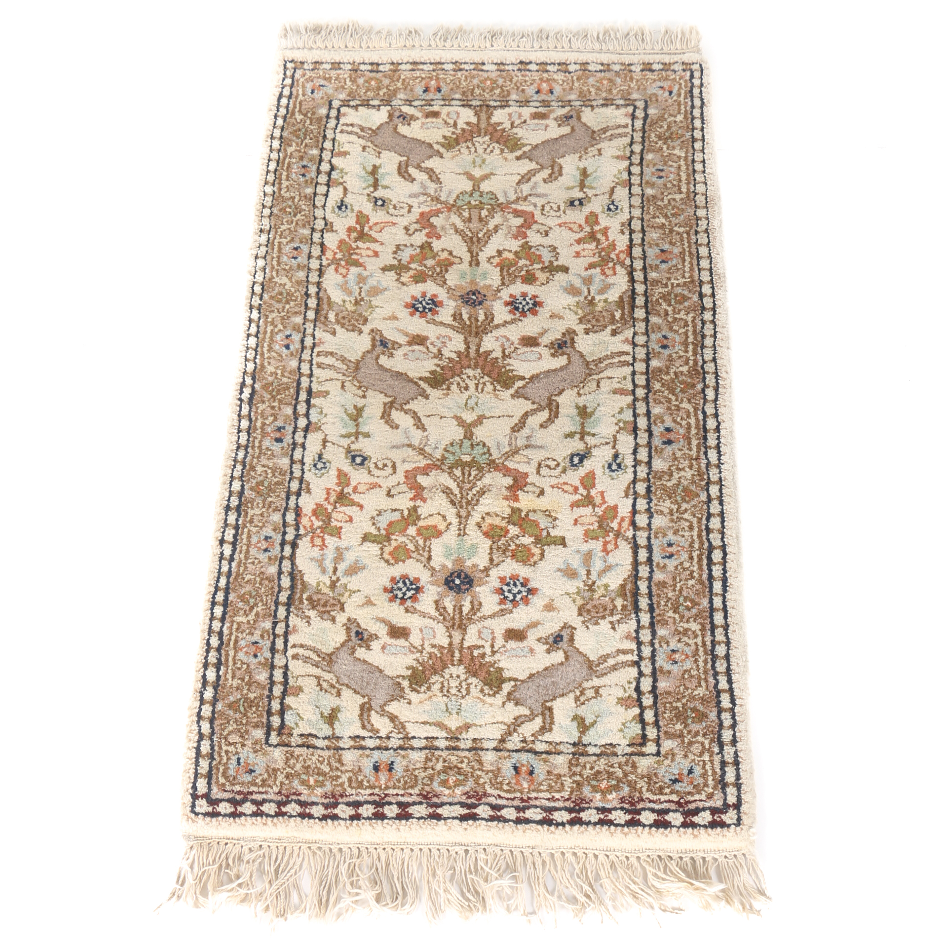 Handwoven Tabatabai Tabriz Style Accent Rug