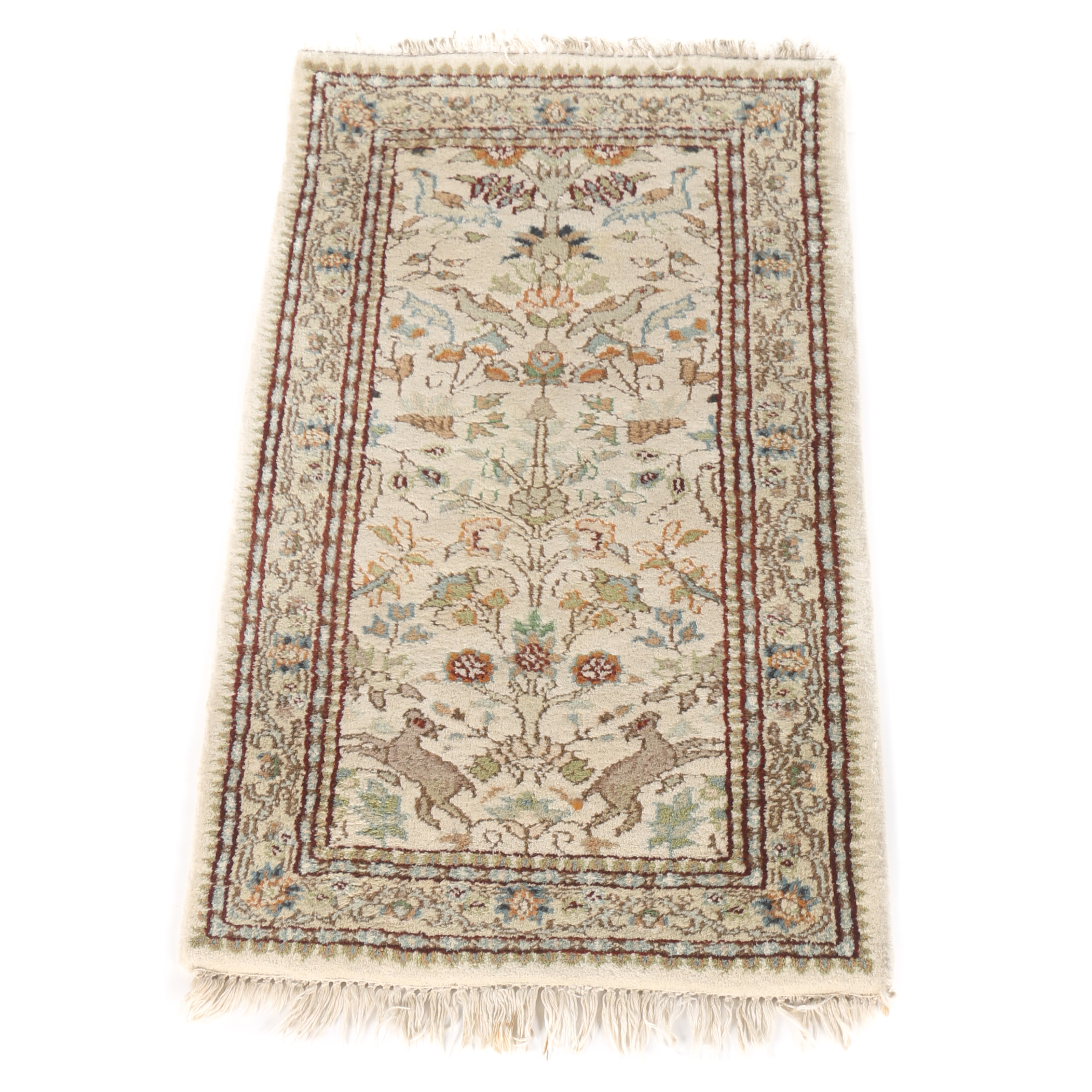 Handwoven Tabatabai Tabriz Style Accent Rug
