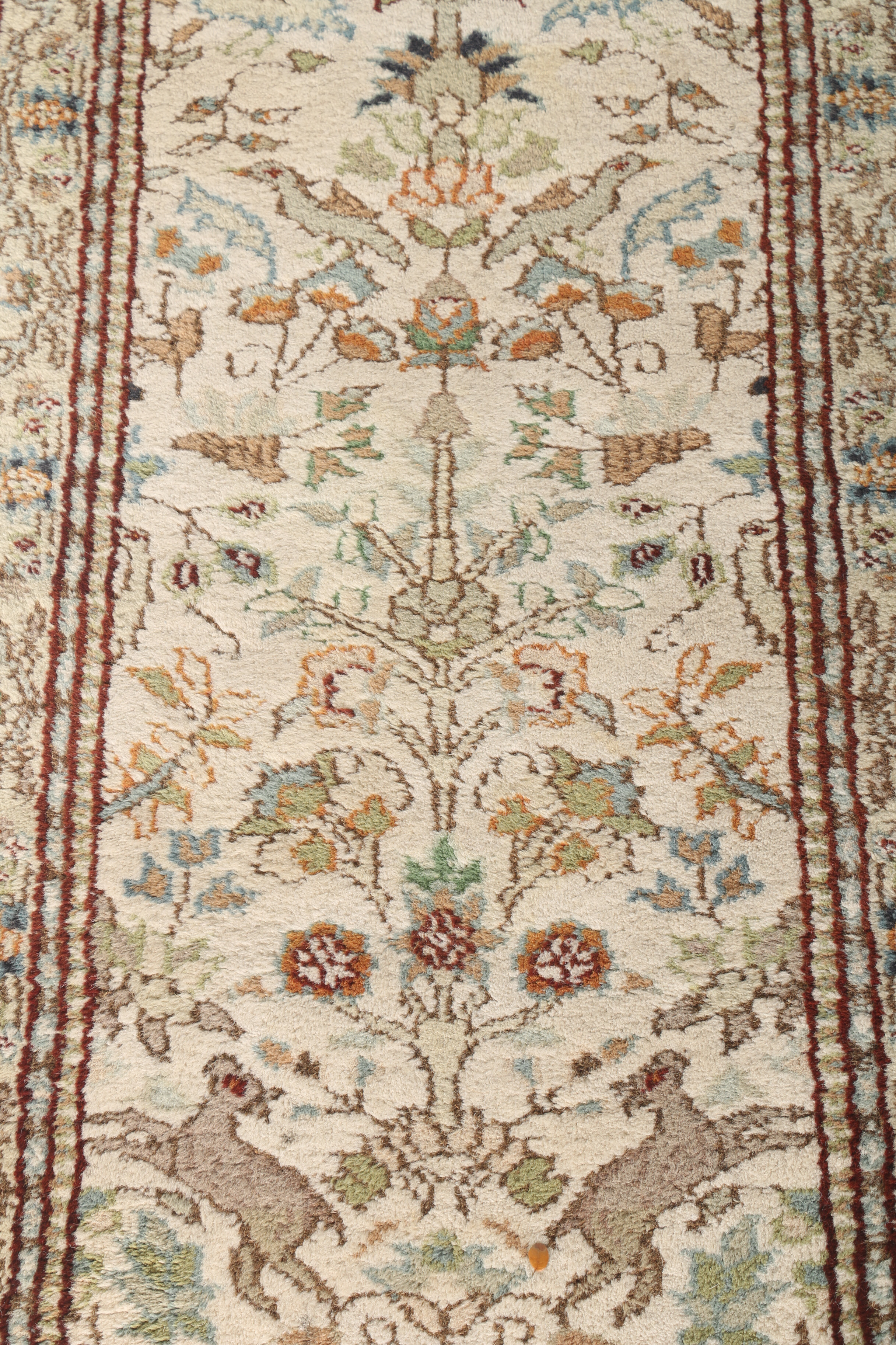 Handwoven Tabatabai Tabriz Style Accent Rug