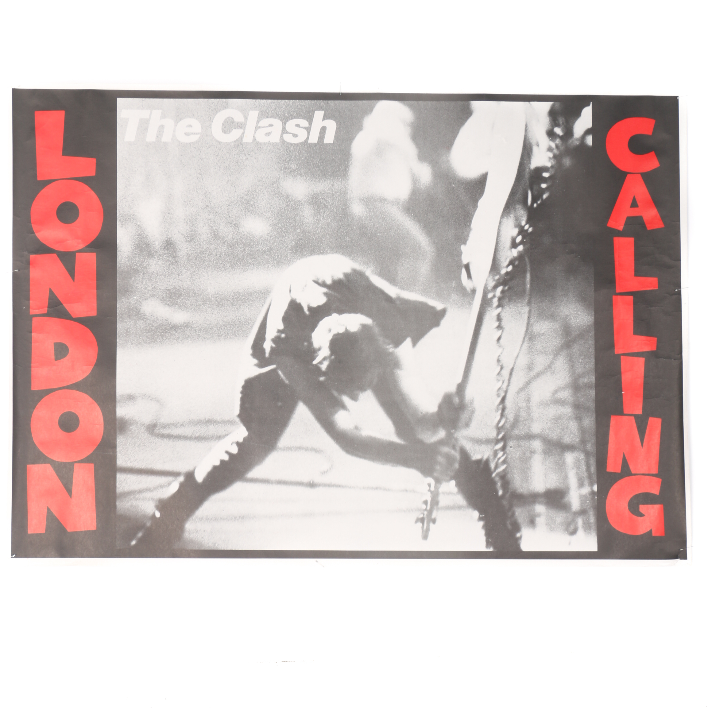 Large Offset Lithograph "The Clash London Calling" Poster