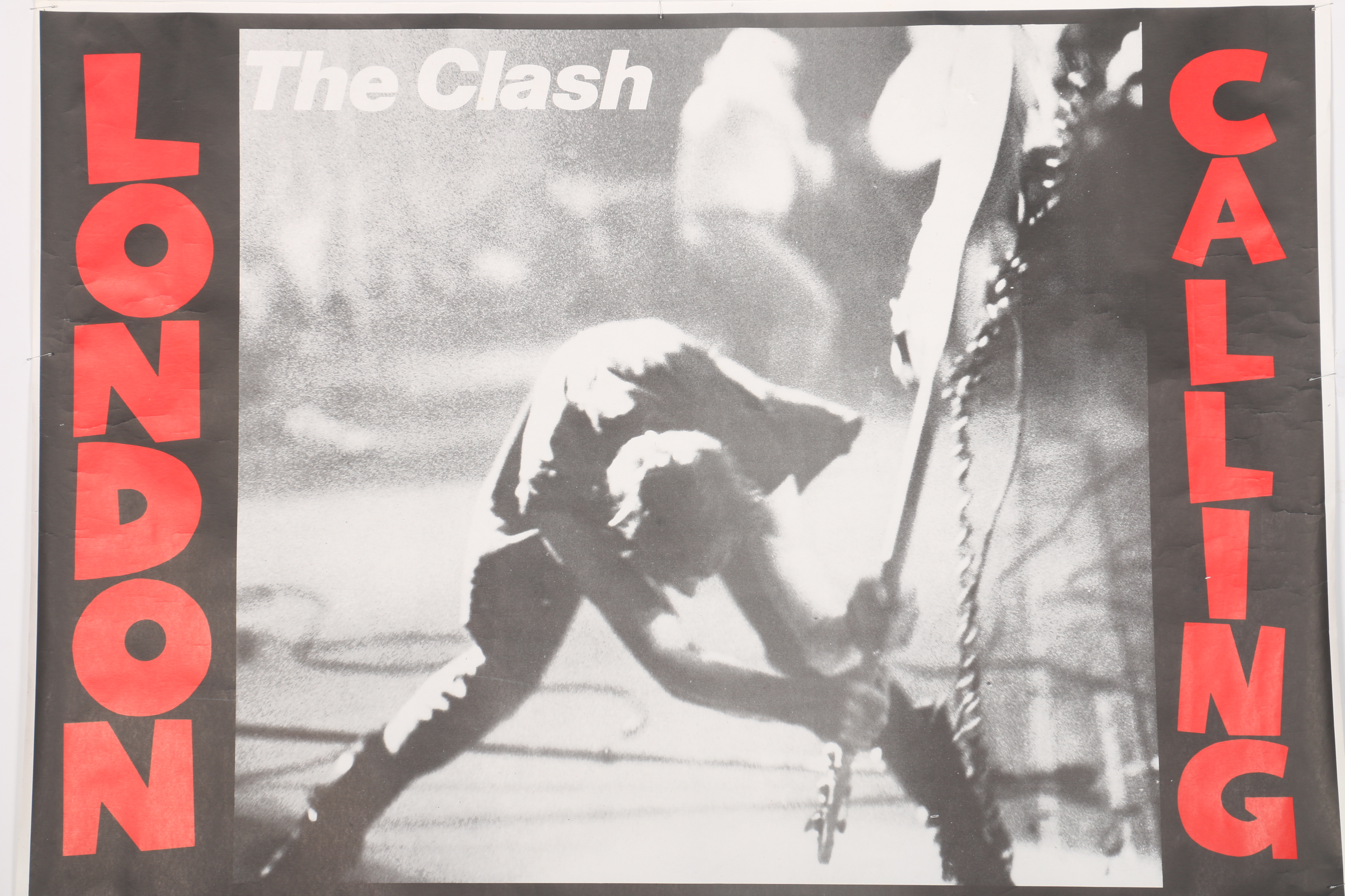 Large Offset Lithograph "The Clash London Calling" Poster