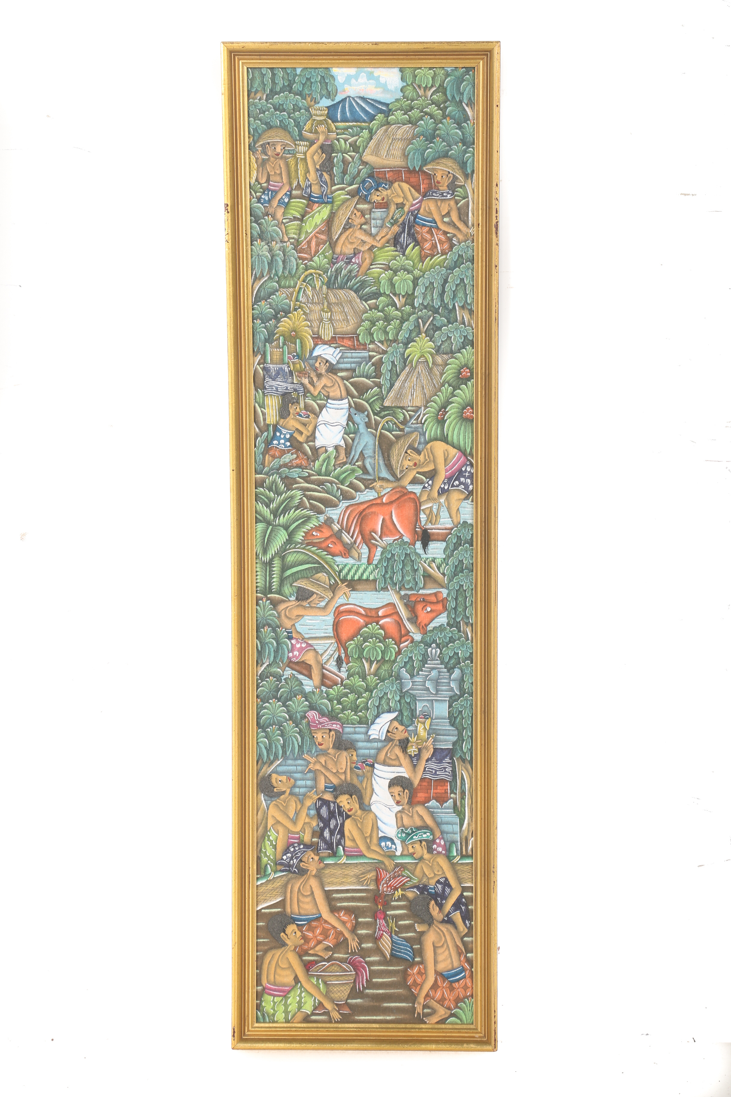 Pair of Framed Balinese Paintings