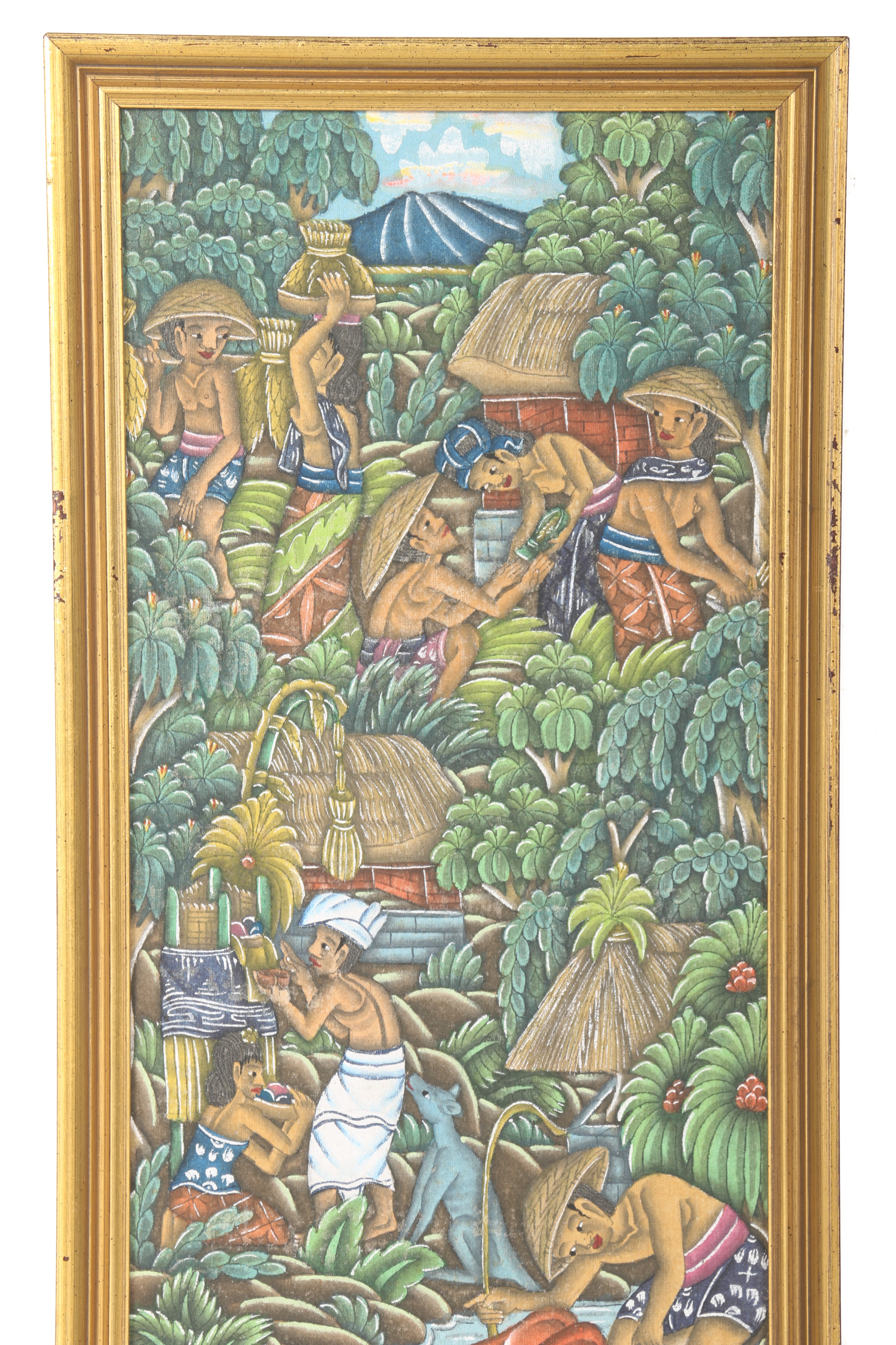 Pair of Framed Balinese Paintings