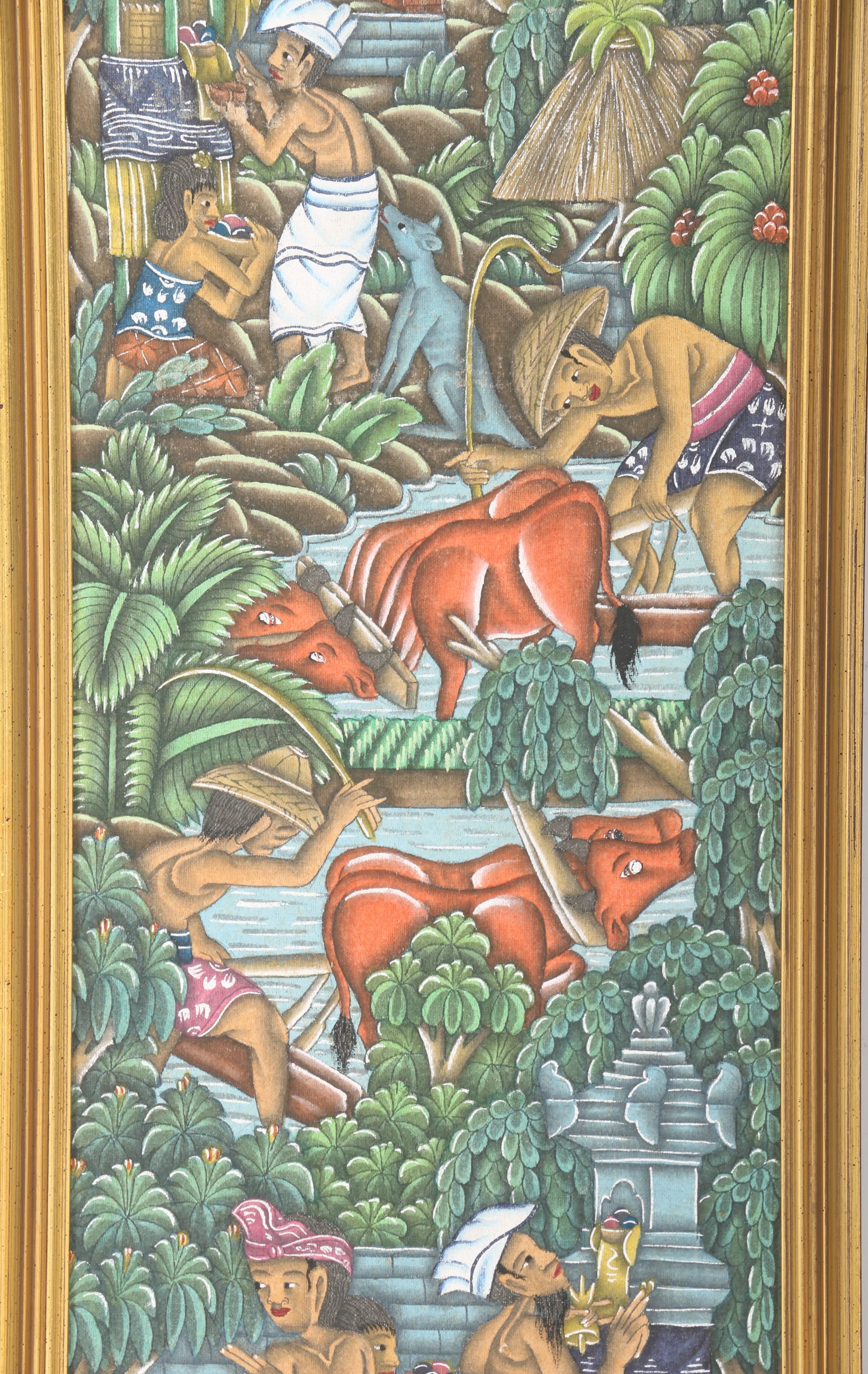 Pair of Framed Balinese Paintings