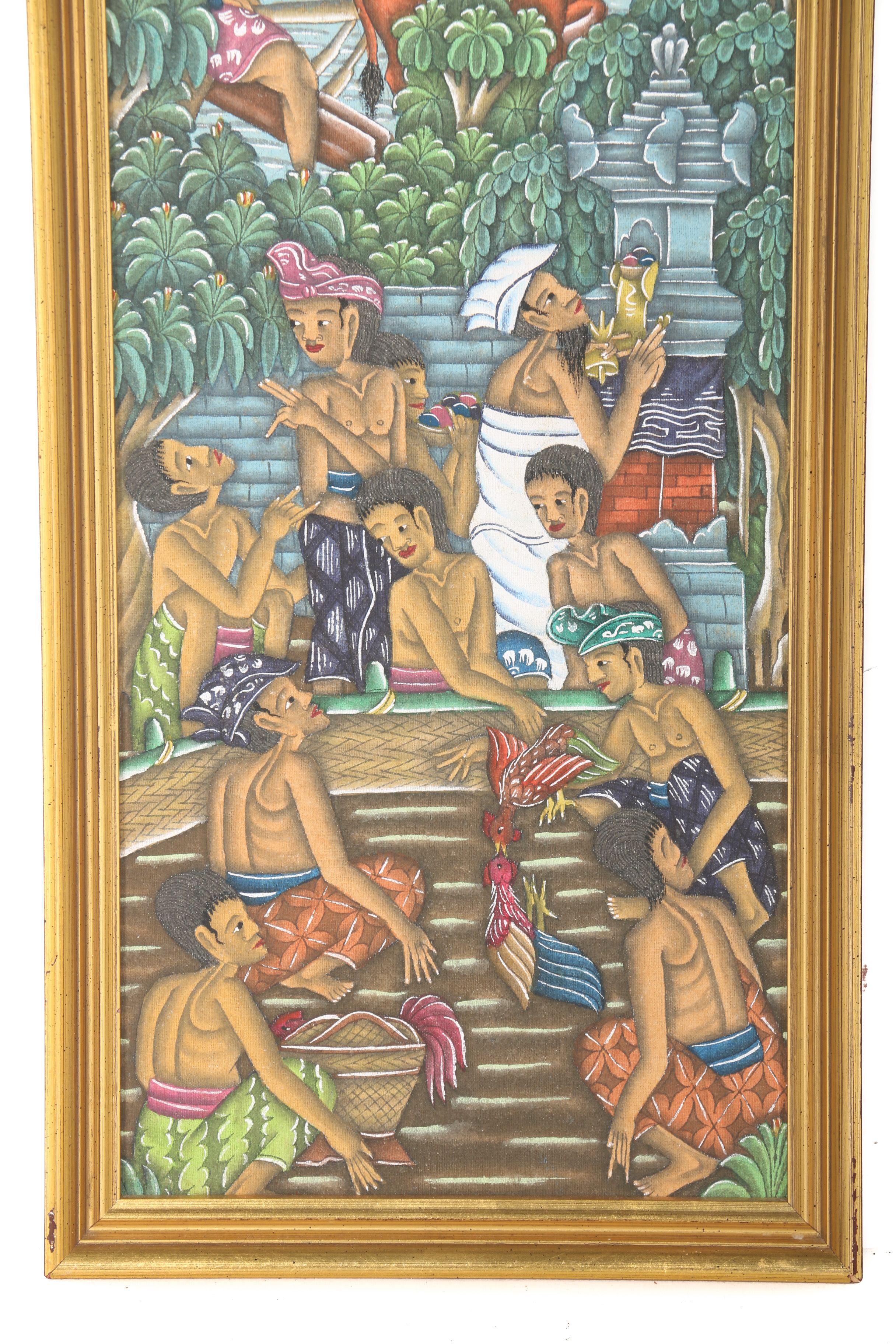 Pair of Framed Balinese Paintings