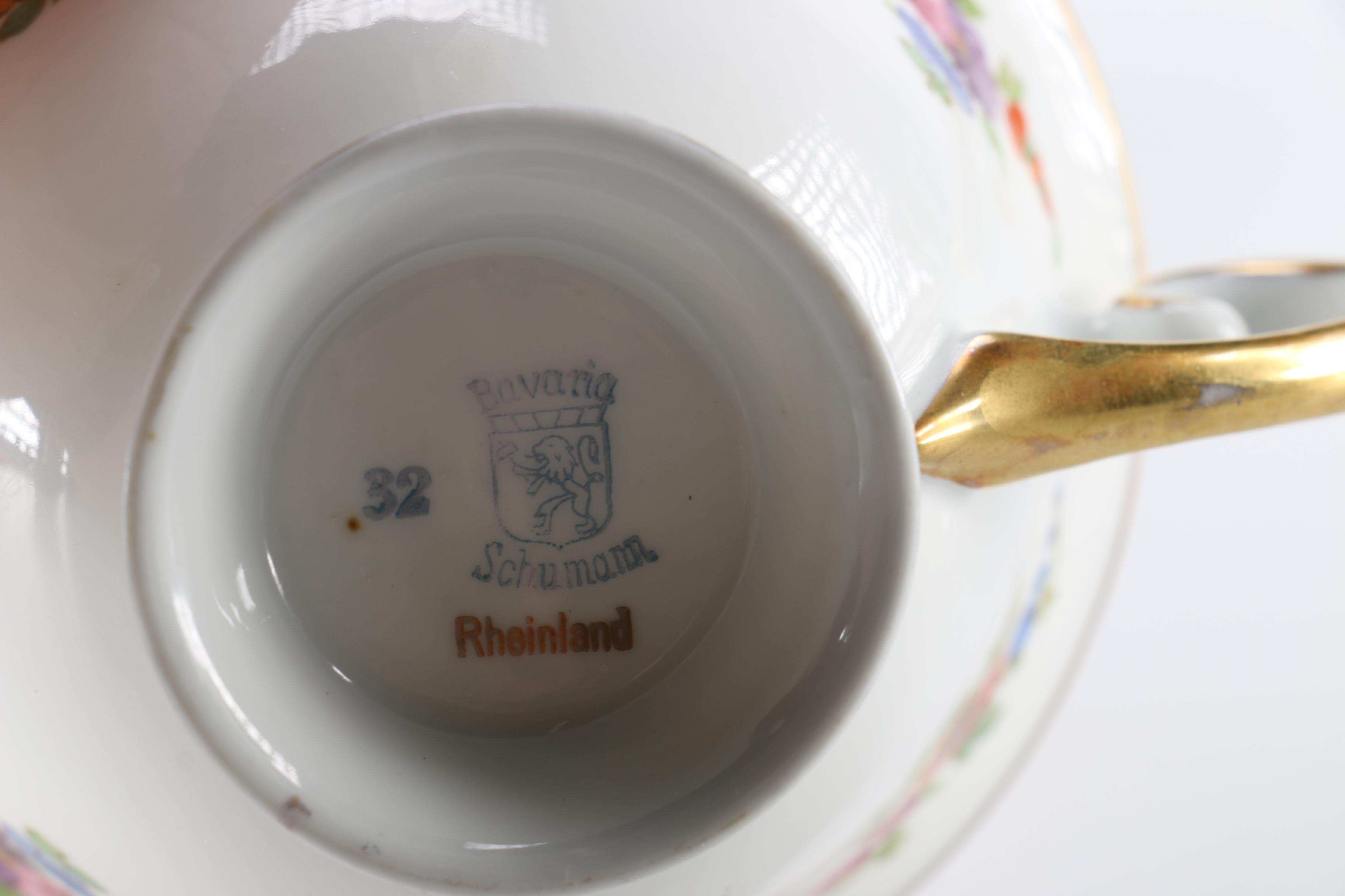 Vintage Schumann "Rheinland" Pattern Porcelains