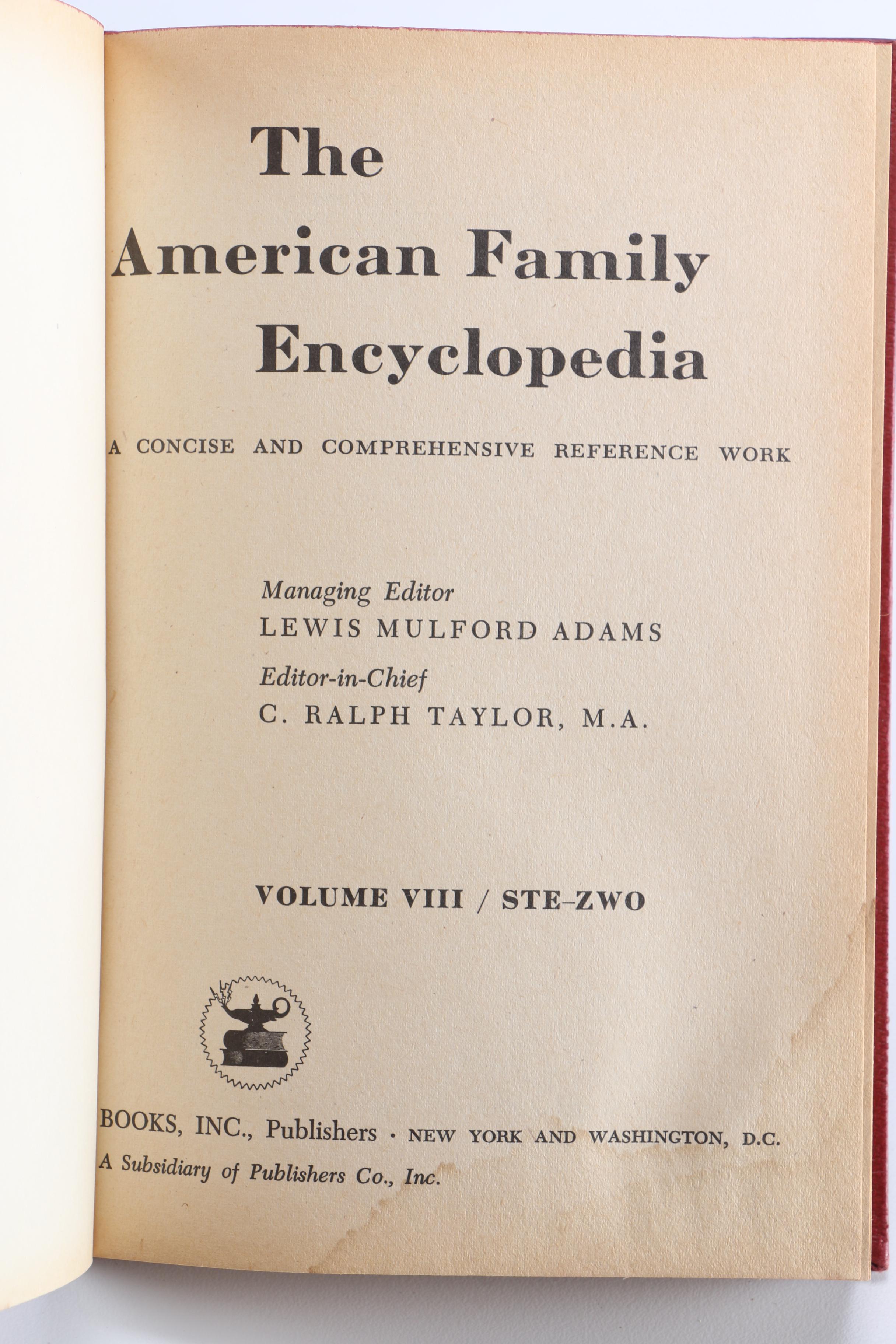 1960s "American Family Encyclopedia" and "Reader's World Atlas"