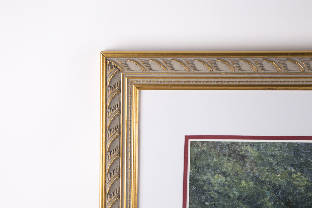 After Abbott Fuller Graves Print "Woman In a Garden of Peonies"