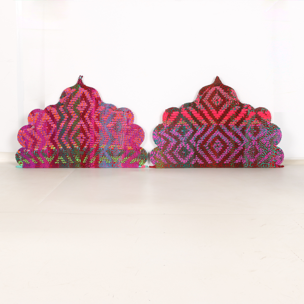 Contemporary Woven Twin Size Headboards