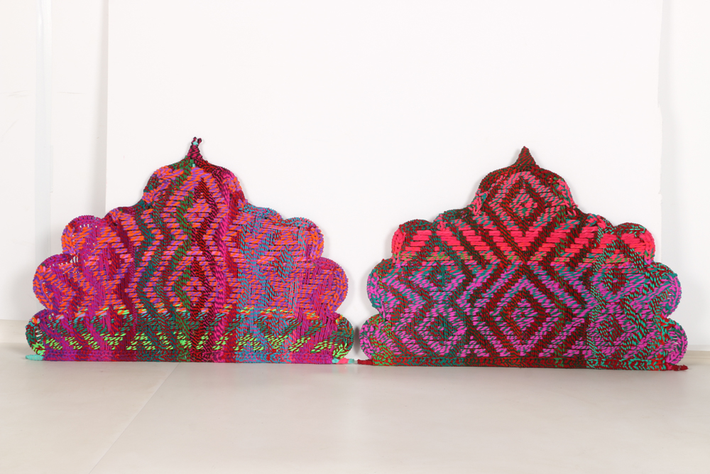 Contemporary Woven Twin Size Headboards