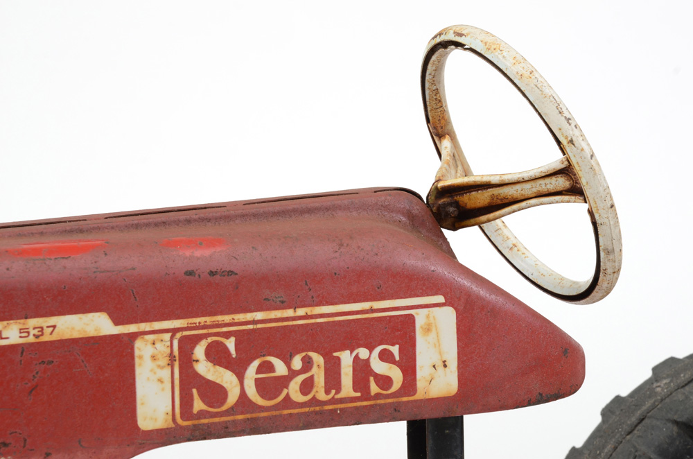 Vintage Red Sears Pedal Tractor