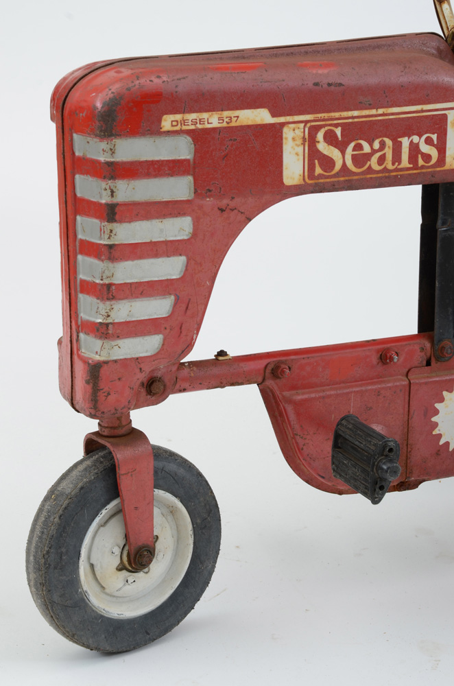 Vintage Red Sears Pedal Tractor