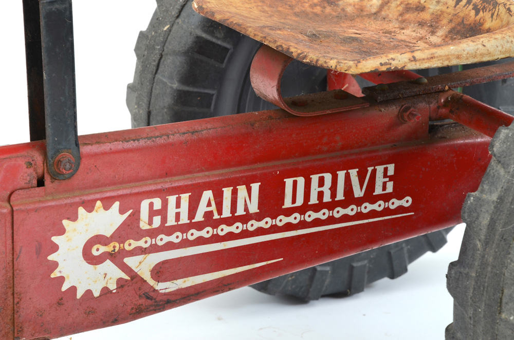 Vintage Red Sears Pedal Tractor