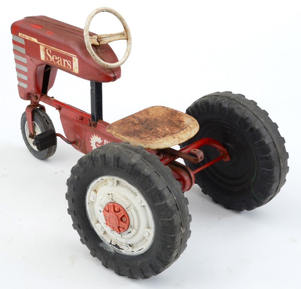 Vintage Red Sears Pedal Tractor