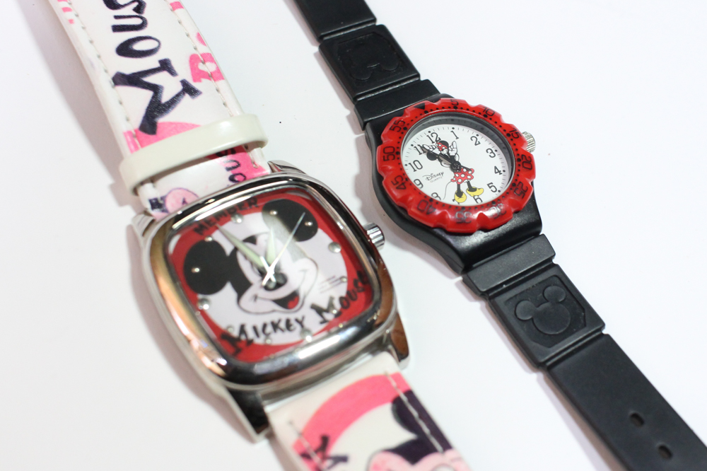 Selection of Girls Watches including 2 Mickey Mouse Disney Time Works