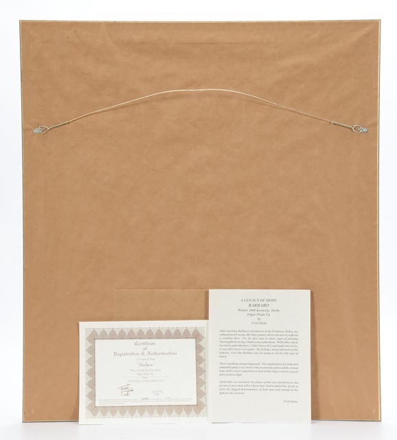 Fred Stone Limited Edition Print "A Legacy of Hope, Barbaro"