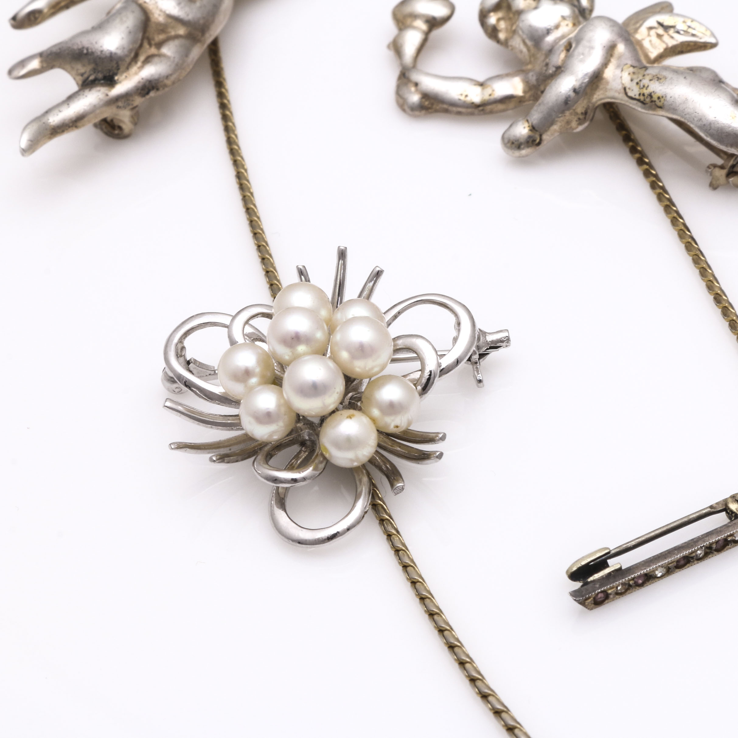 Sterling Silver Earrings, Brooches, and Necklaces