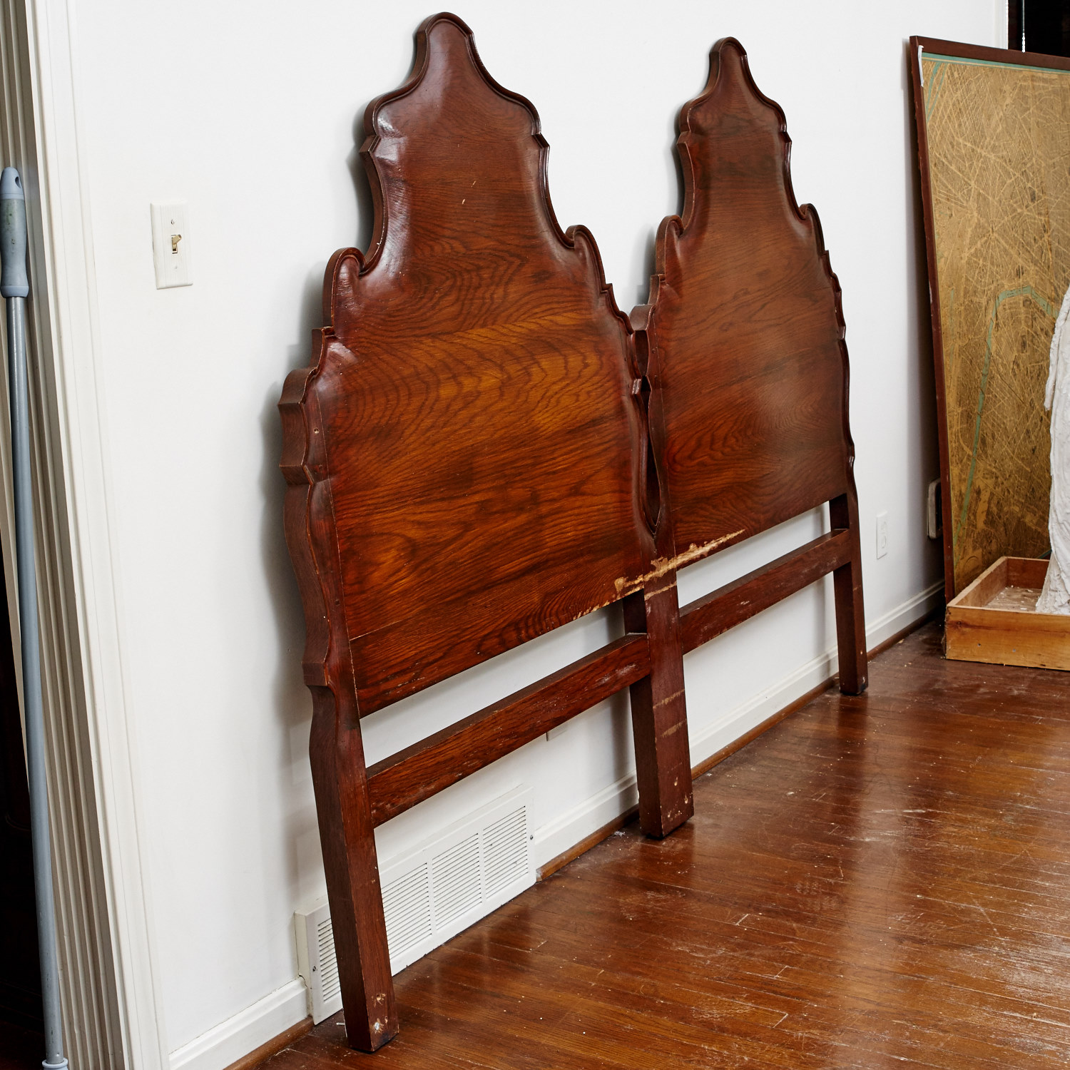 Antique Oak King Size Headboard