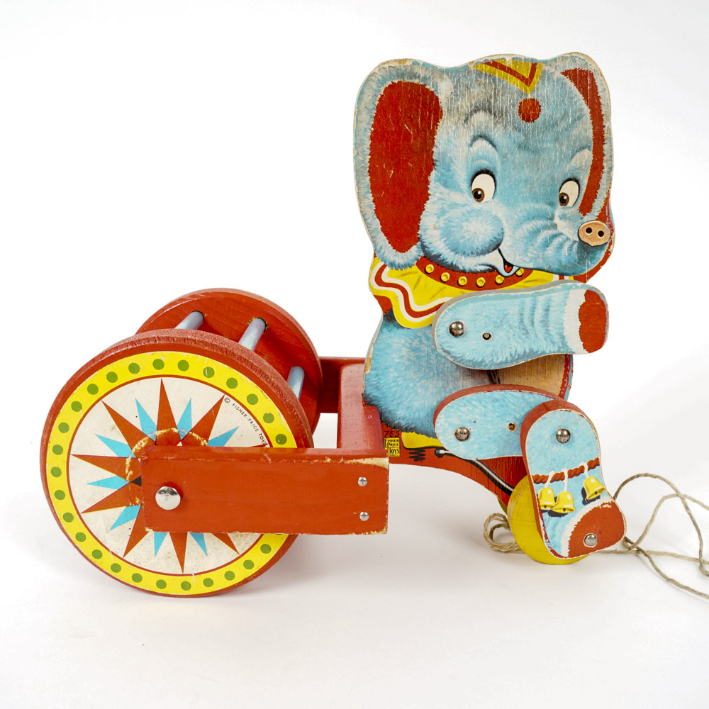 Collection of Vintage Wooden Toys