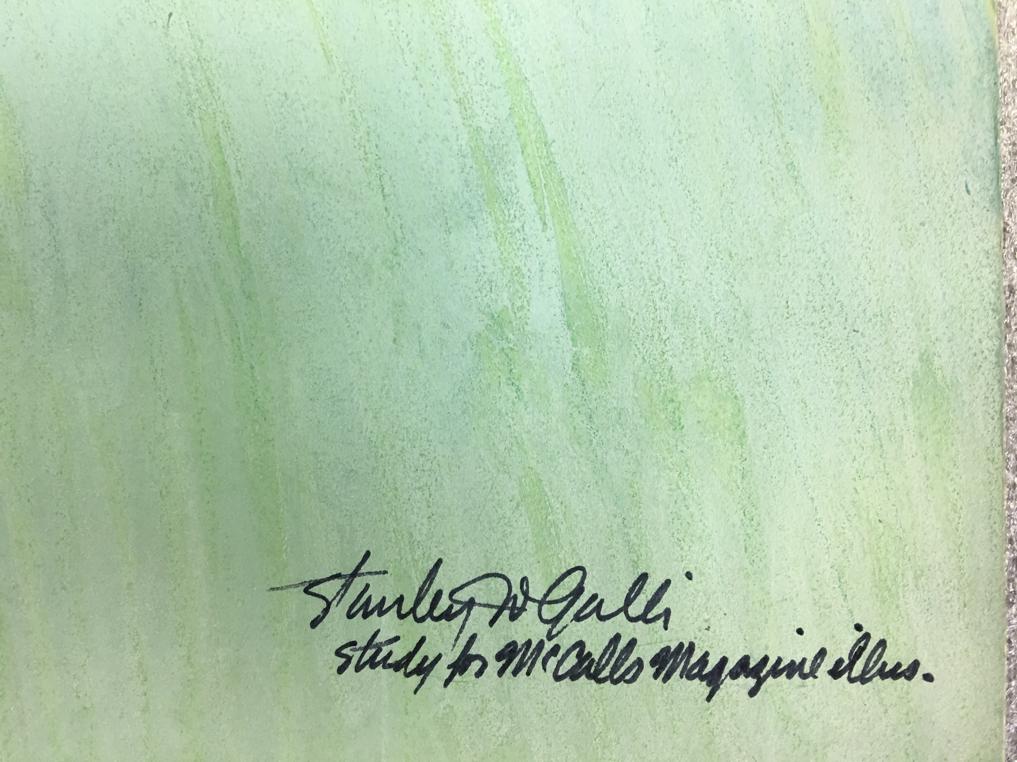 Stan Galli 1963 Gouache Painting on Board for "McCall's Magazine"