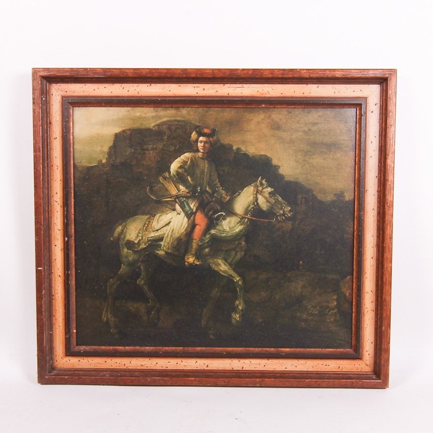 Reproduction Giclee After Rembrandt's "The Polish Rider"