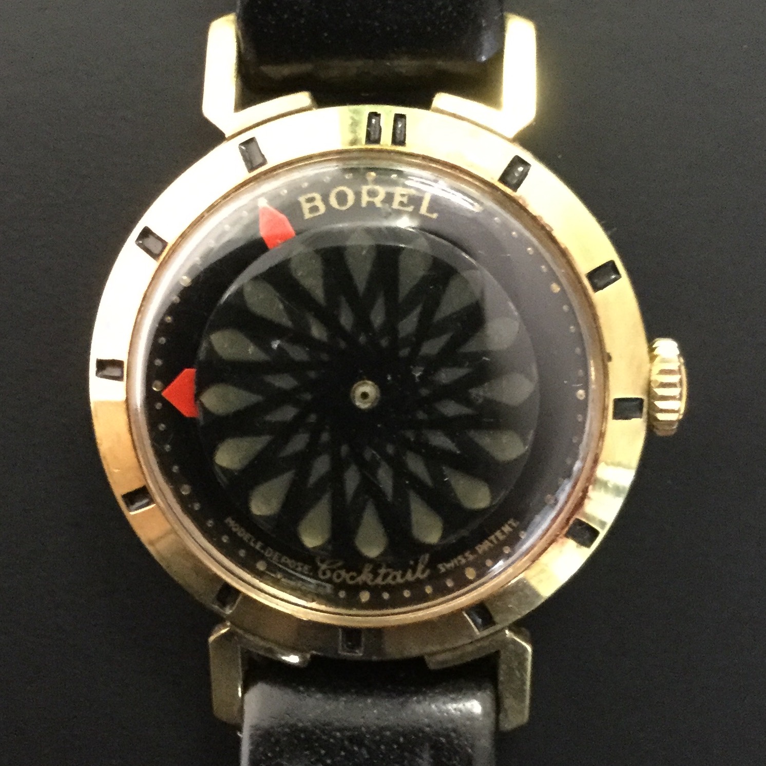 Vintage Ernest Borel Synchron 17 Jewel Kaleidoscope Watch