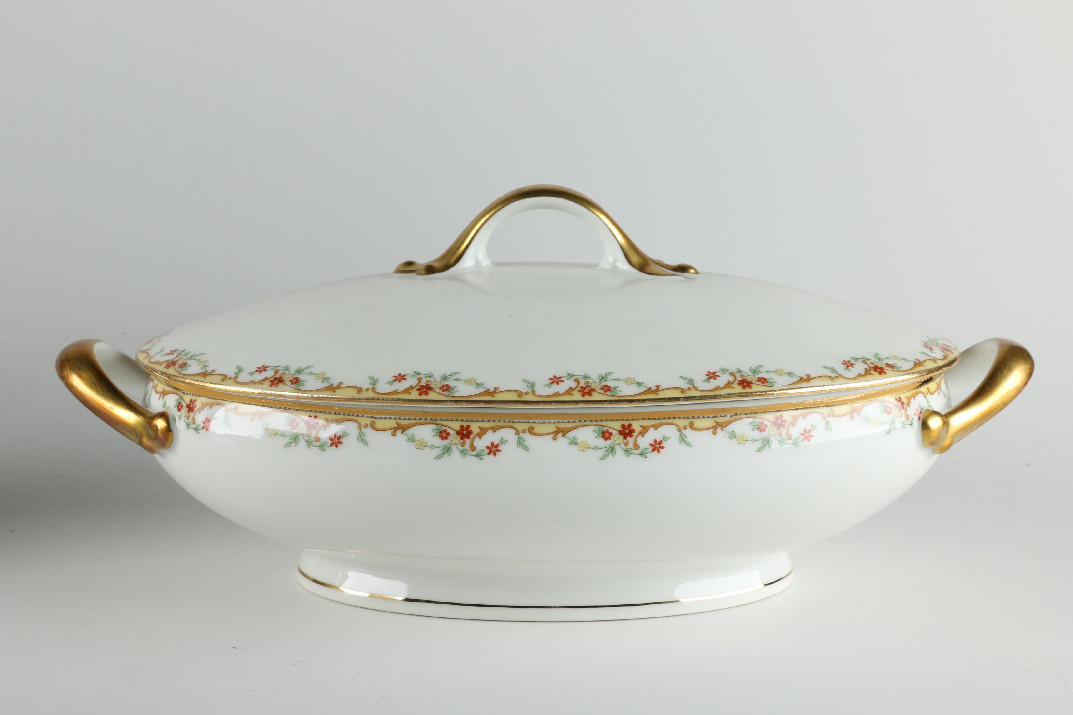 Vignaud Limoges "The Meuse" Porcelain Dinnerware