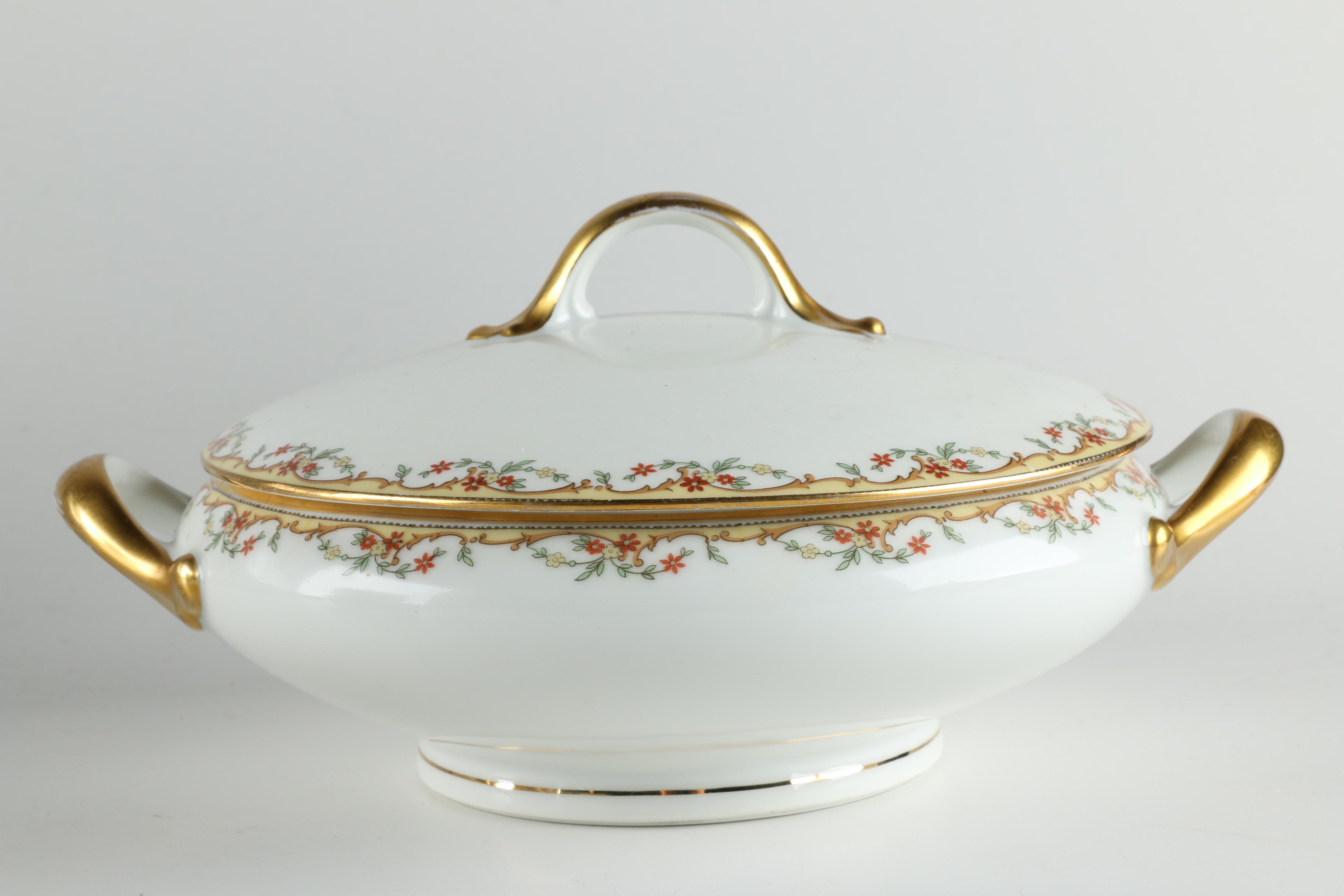 Vignaud Limoges "The Meuse" Porcelain Dinnerware