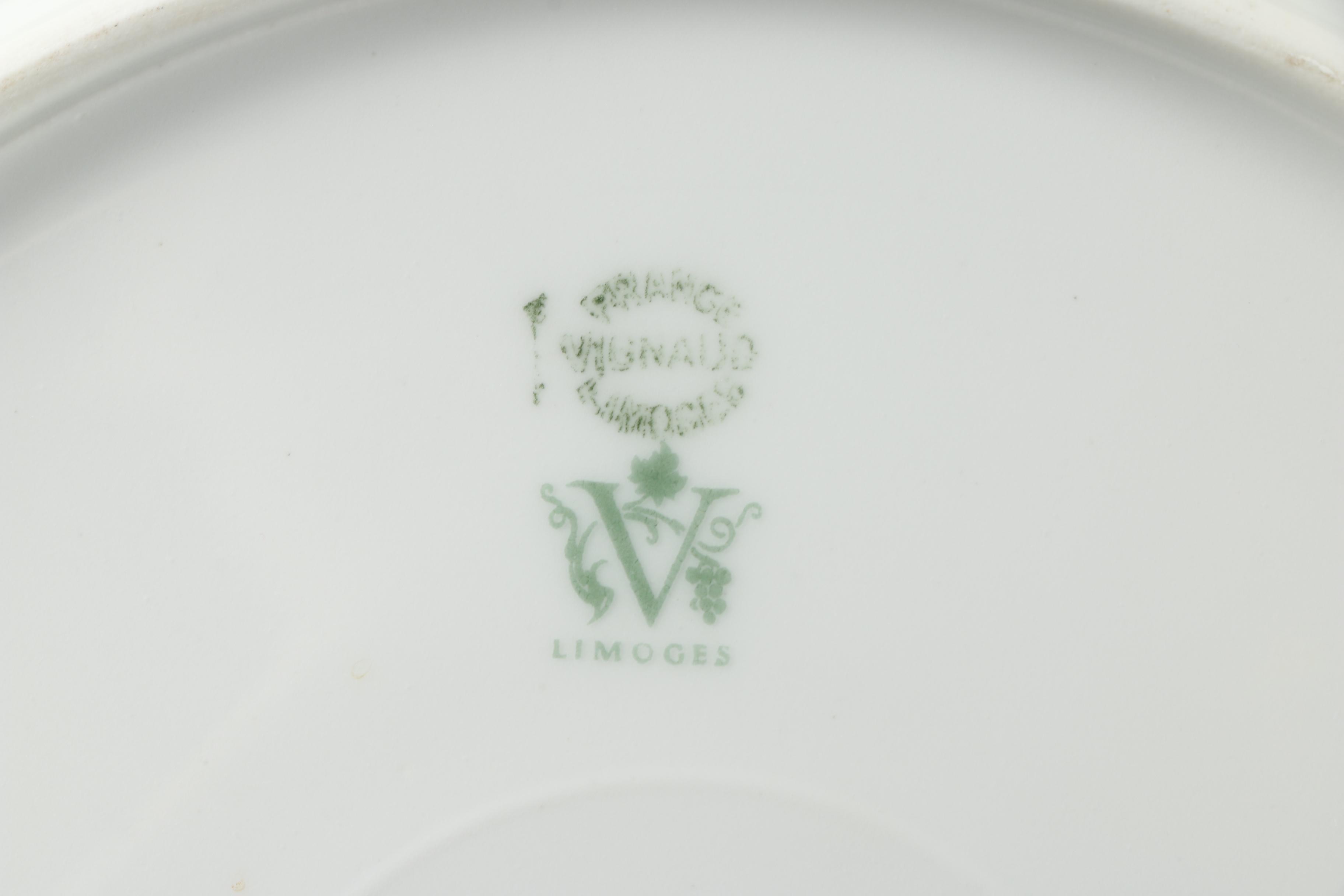 Vignaud Limoges "The Meuse" Porcelain Dinnerware