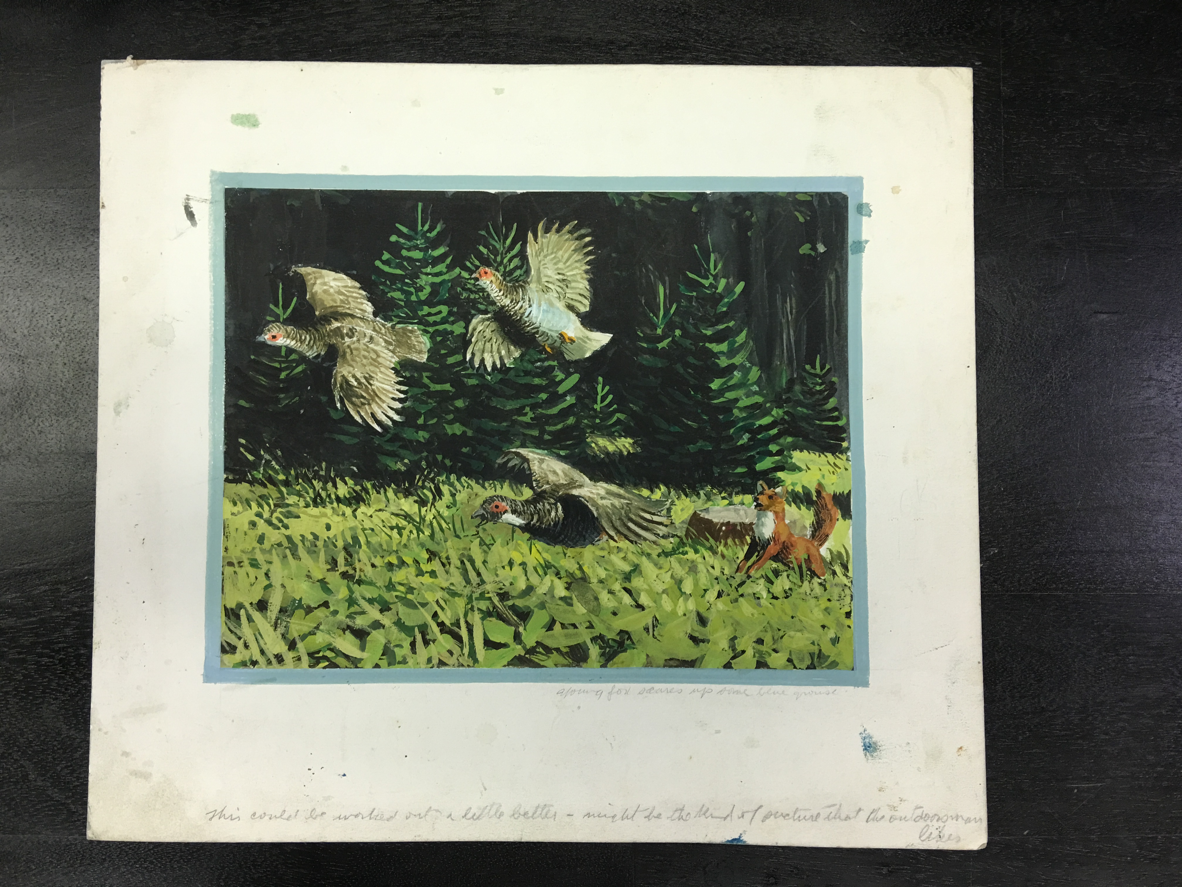 Stan Galli Oil Painting on Board for Weyerhaeuser Advertising