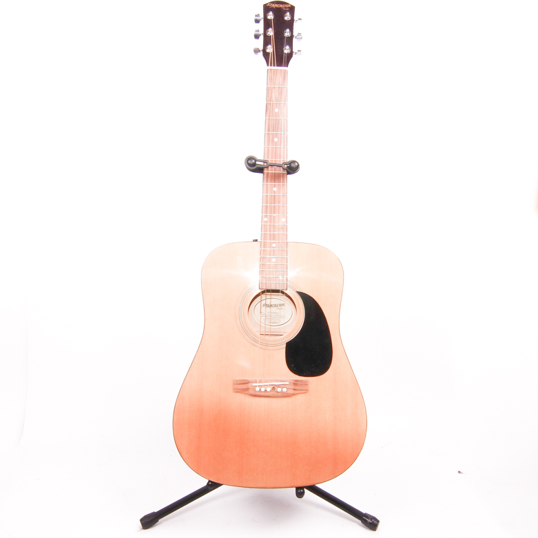 Fender Starcaster Acoustic Guitar With Case and Stand