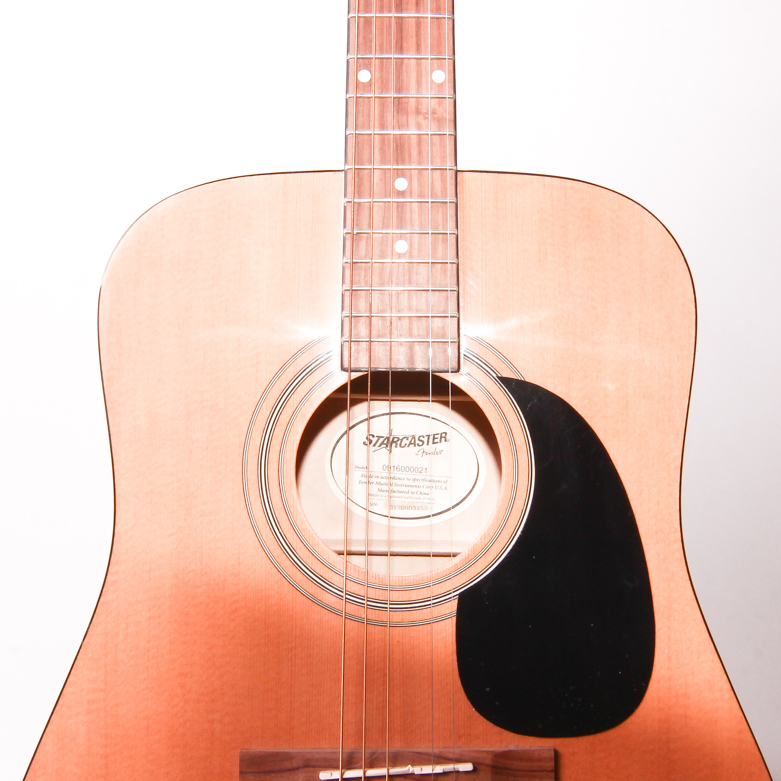 Fender Starcaster Acoustic Guitar With Case and Stand