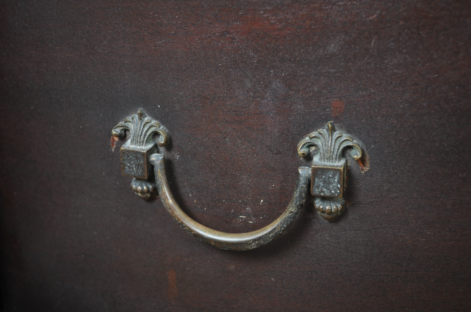 Antique Beautifully Carved Empire Revival Dresser With Mirror