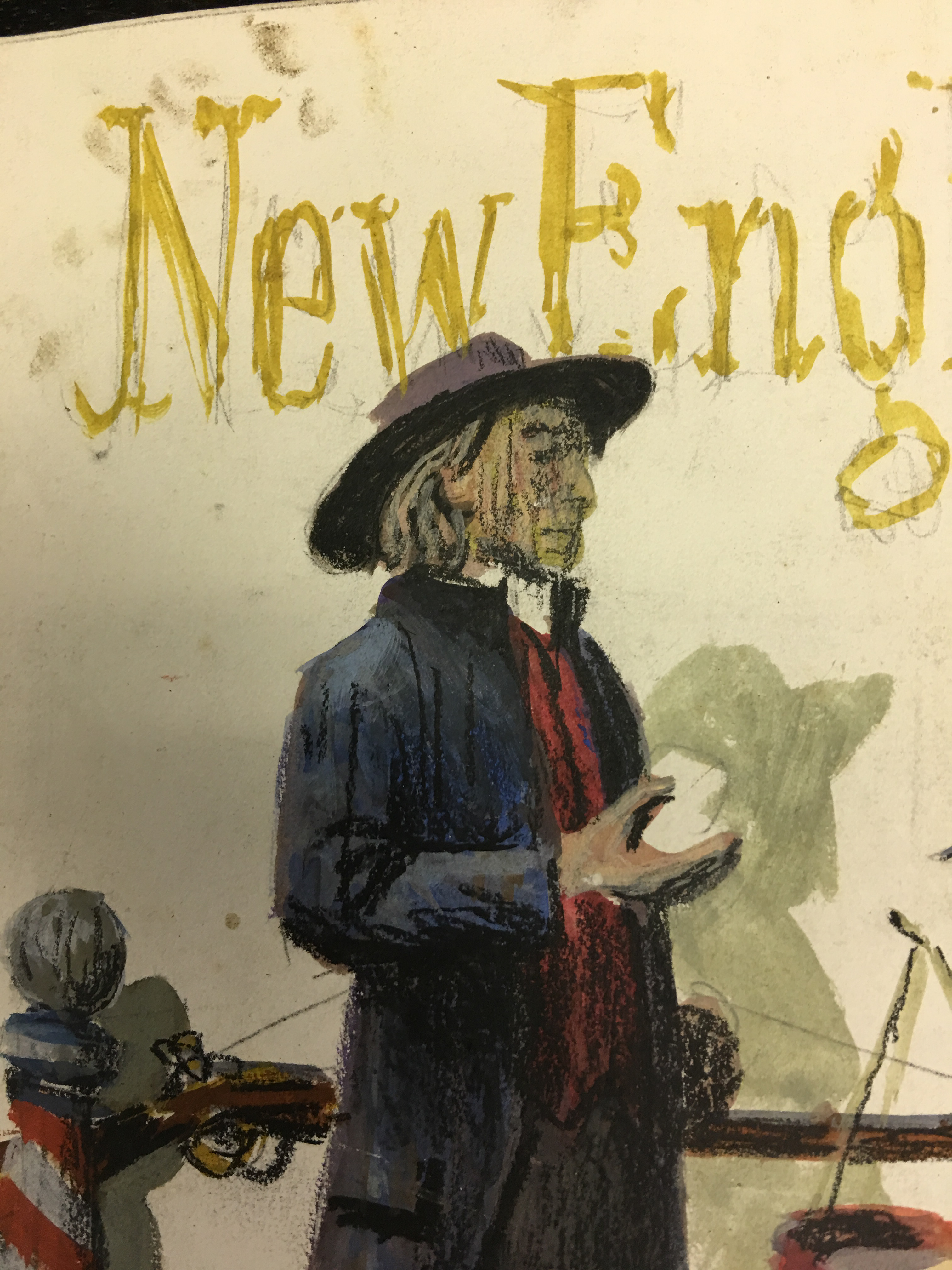 Stan Galli "New England" Painting for United Air Lines