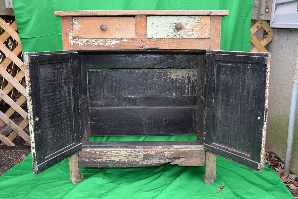 Wooden Crate Primitive Cabinet