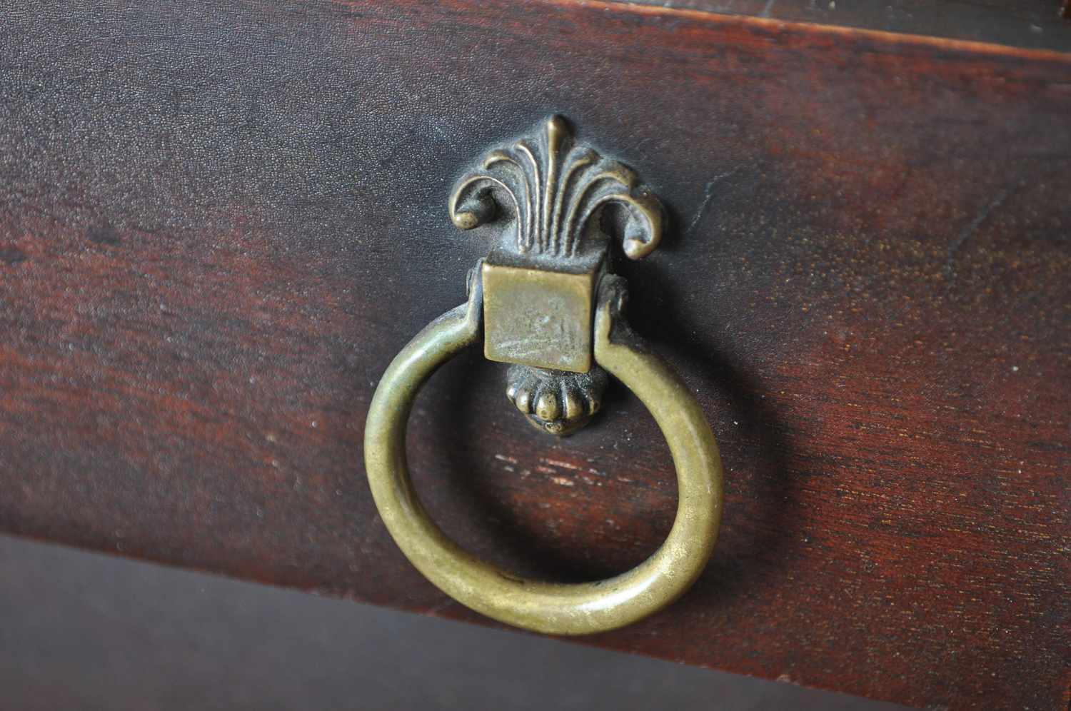 Antique Beautifully Carved Empire Revival Dresser With Mirror