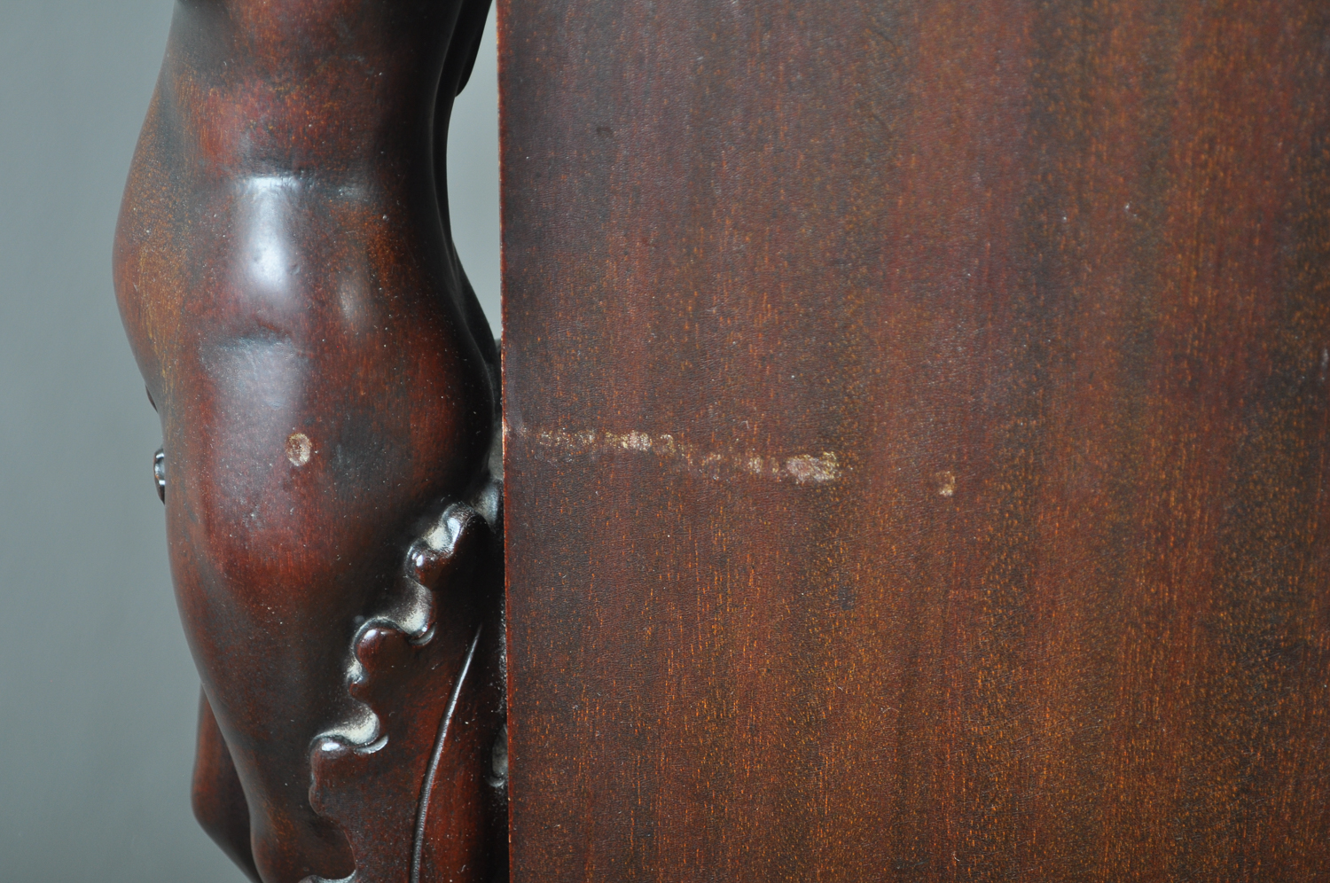 Antique Beautifully Carved Empire Revival Dresser With Mirror