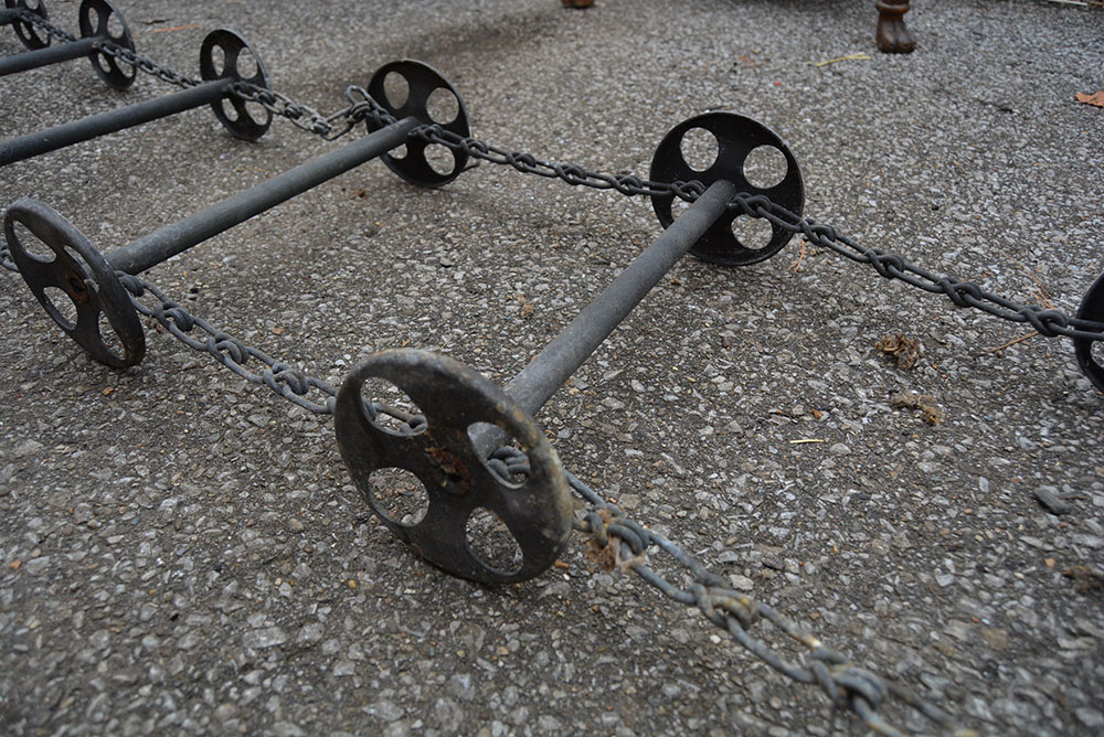 American Chain Ladder Co. Vintage Metal Industrial Ladder