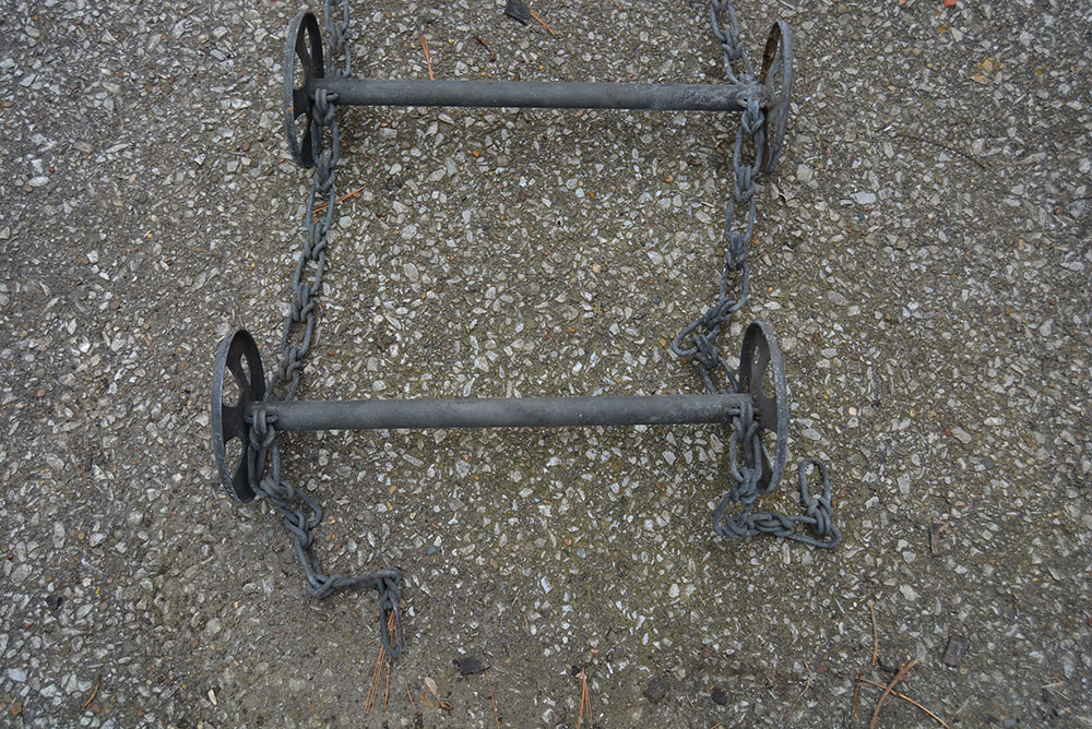 American Chain Ladder Co. Vintage Metal Industrial Ladder